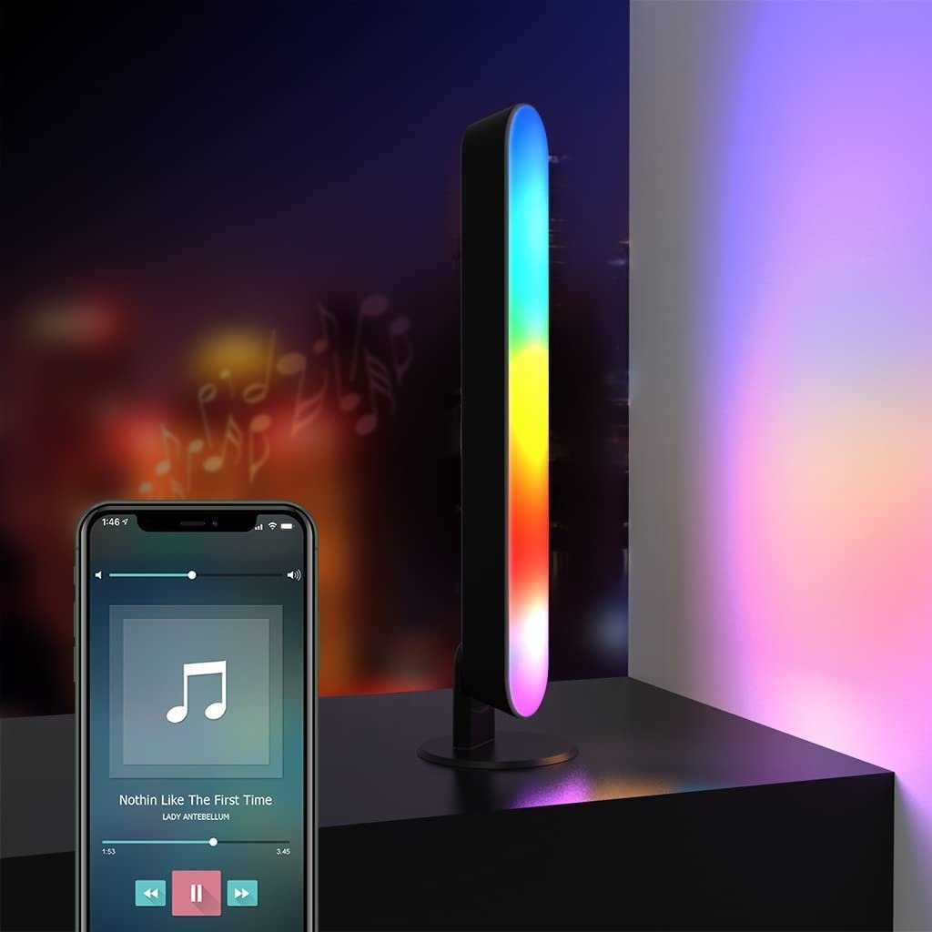 Woward 2er Smart RGB LED Music PC Lampe, TV Sync Smarte RGB Alexa Hintergrundleuchte Gaming