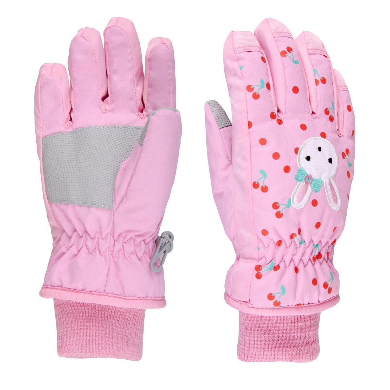 LuxusKollektion Snowboardhandschuhe Kinder Skihandschuhe Rosa - Warm & Wasserdicht (1-St)