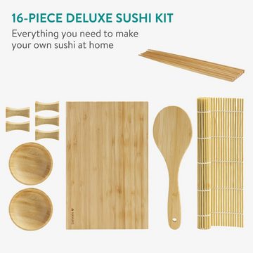 Navaris Sushi-Roller Sushi Maker Set für Einsteiger - Sushi Set zum selber machen - Bambus, (1-tlg)