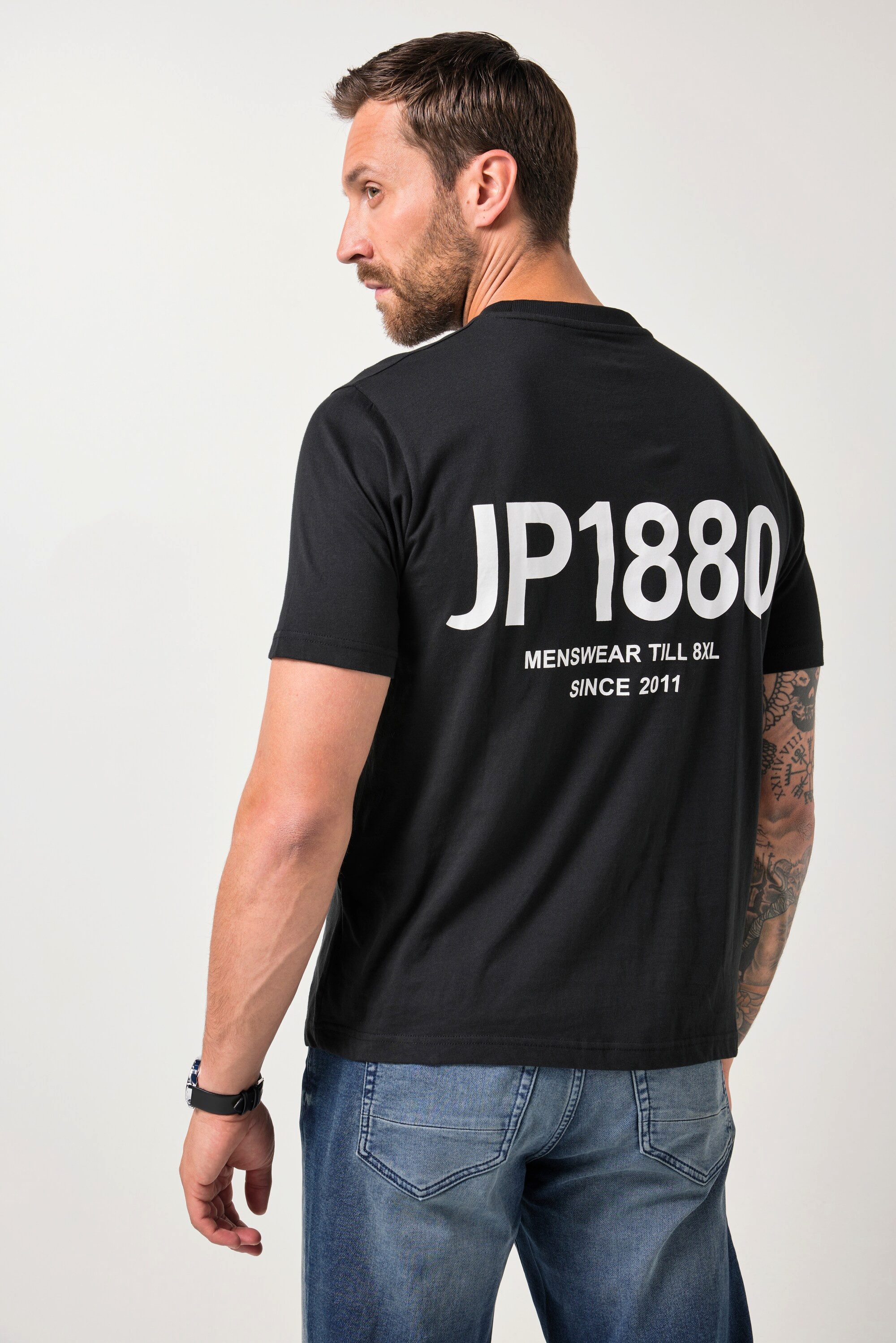 JP1880 T-Shirt T-Shirt Halbarm Logoprint