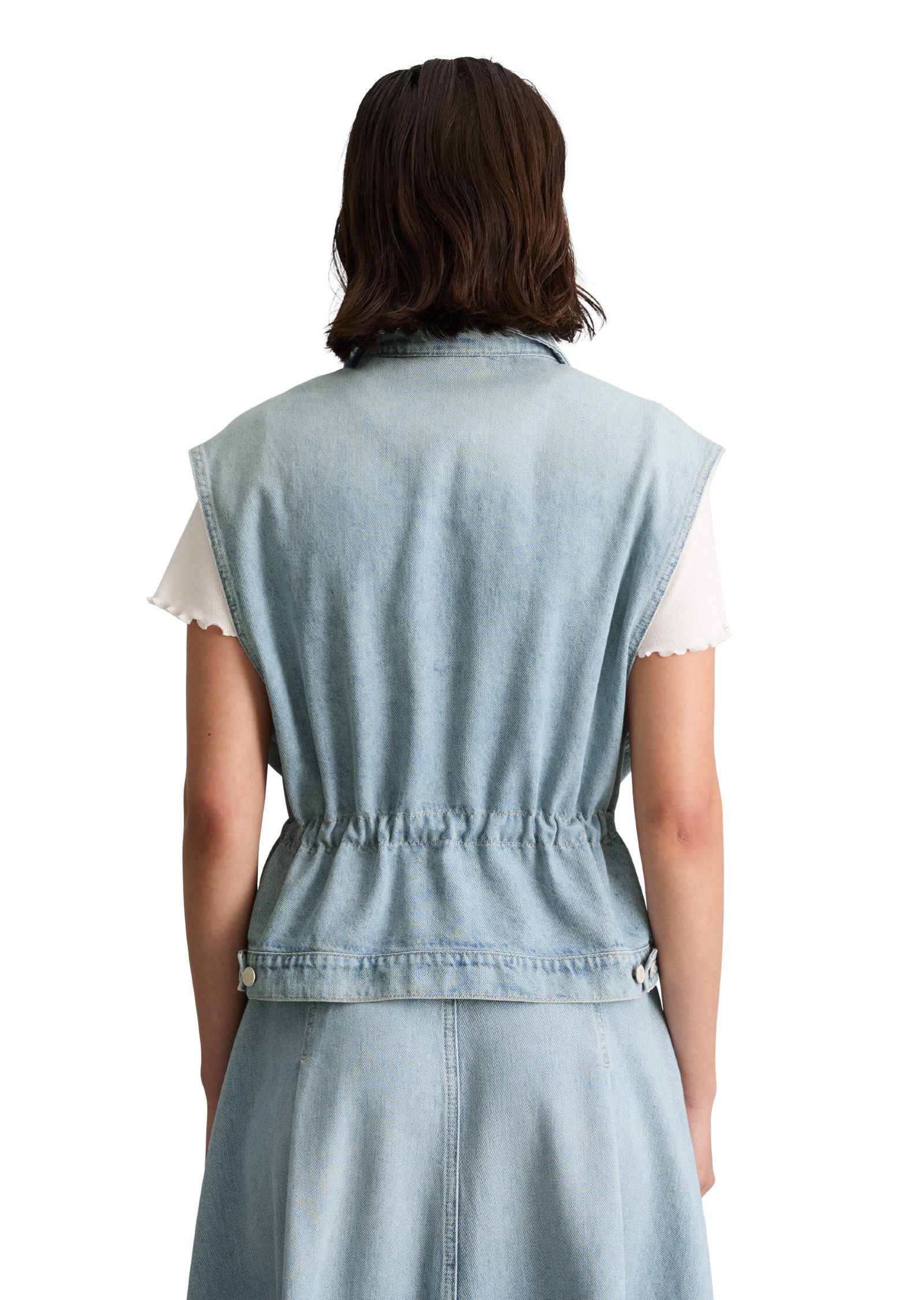 Marc O'Polo DENIM Jeansweste mit Taillen-Tunnelzug