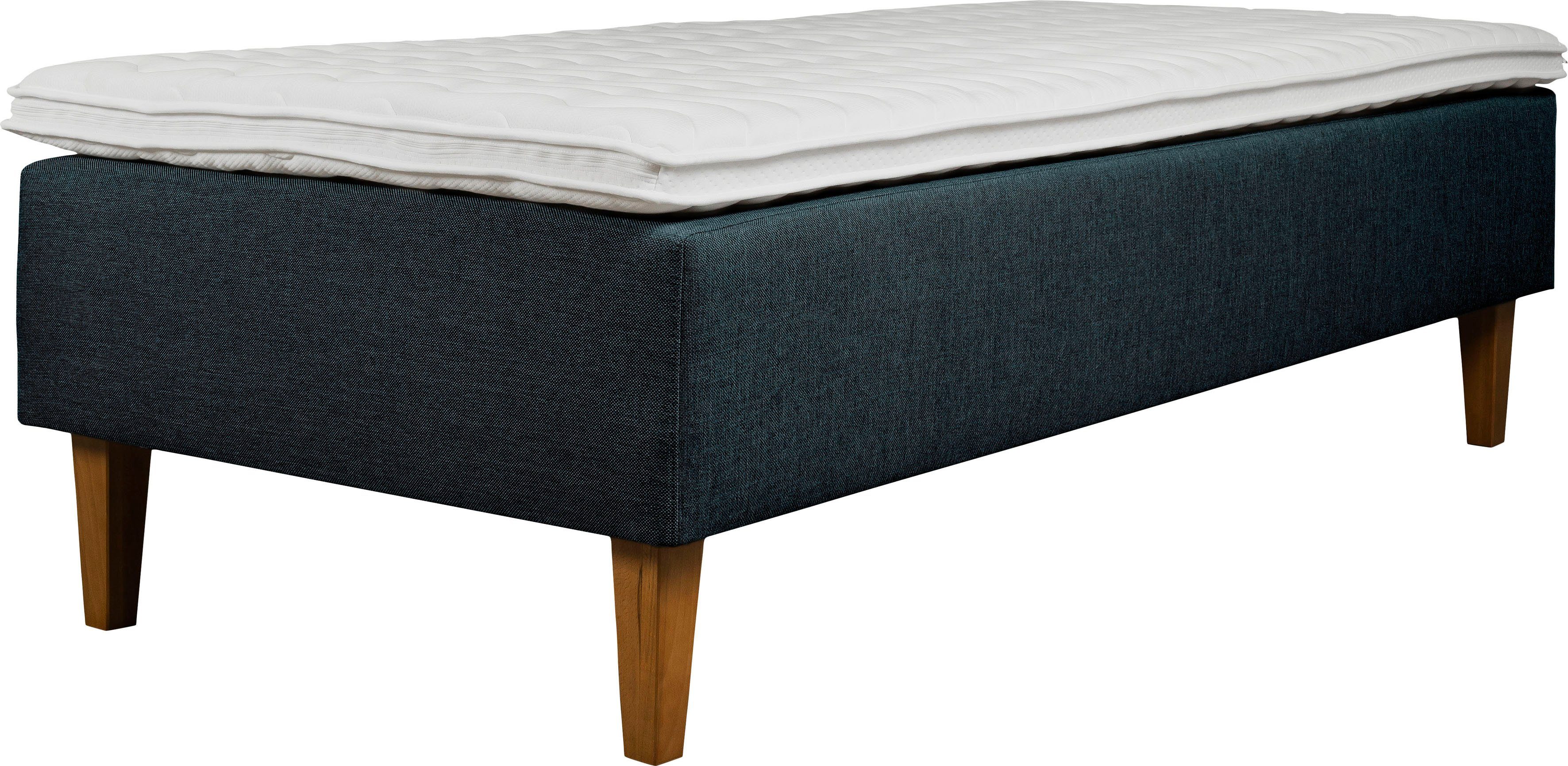 Home affaire Boxspringbett blue Taschen-Federkernunterbox mit Osterberg, dark