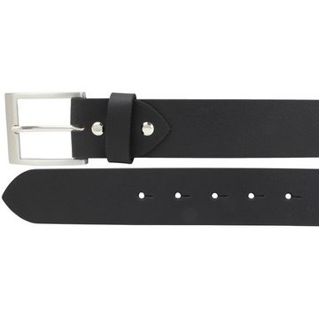 BELTINGER Ledergürtel Gürtel mit Edelstahl-Gürtelschnalle aus Vollbüffelleder 4 cm - Jeans-G