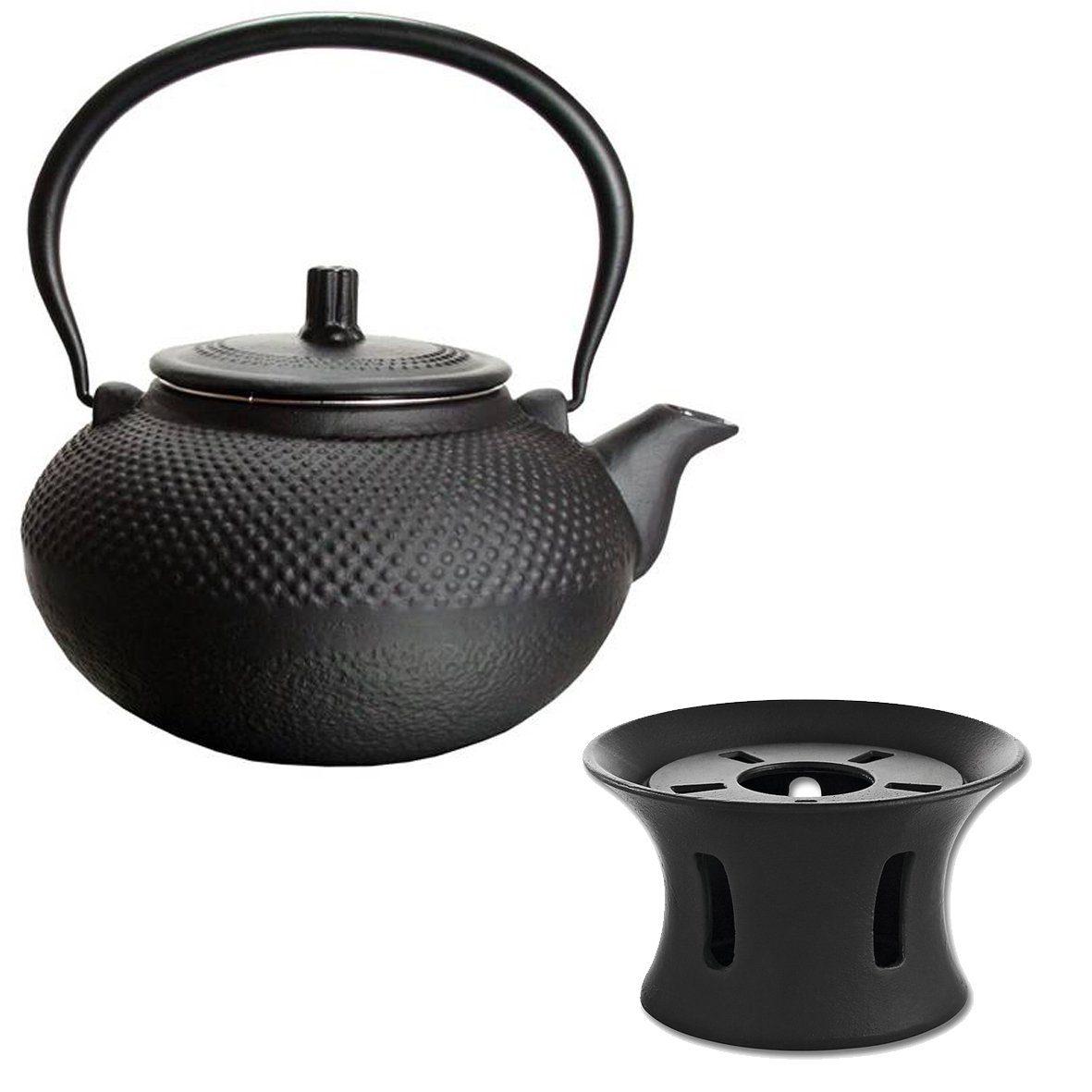 Teekanne & Tee Japan aus Asia BigDean l Style Kanne, Gusseisen Guss Teesieb Stövchen 1.5 1,5L