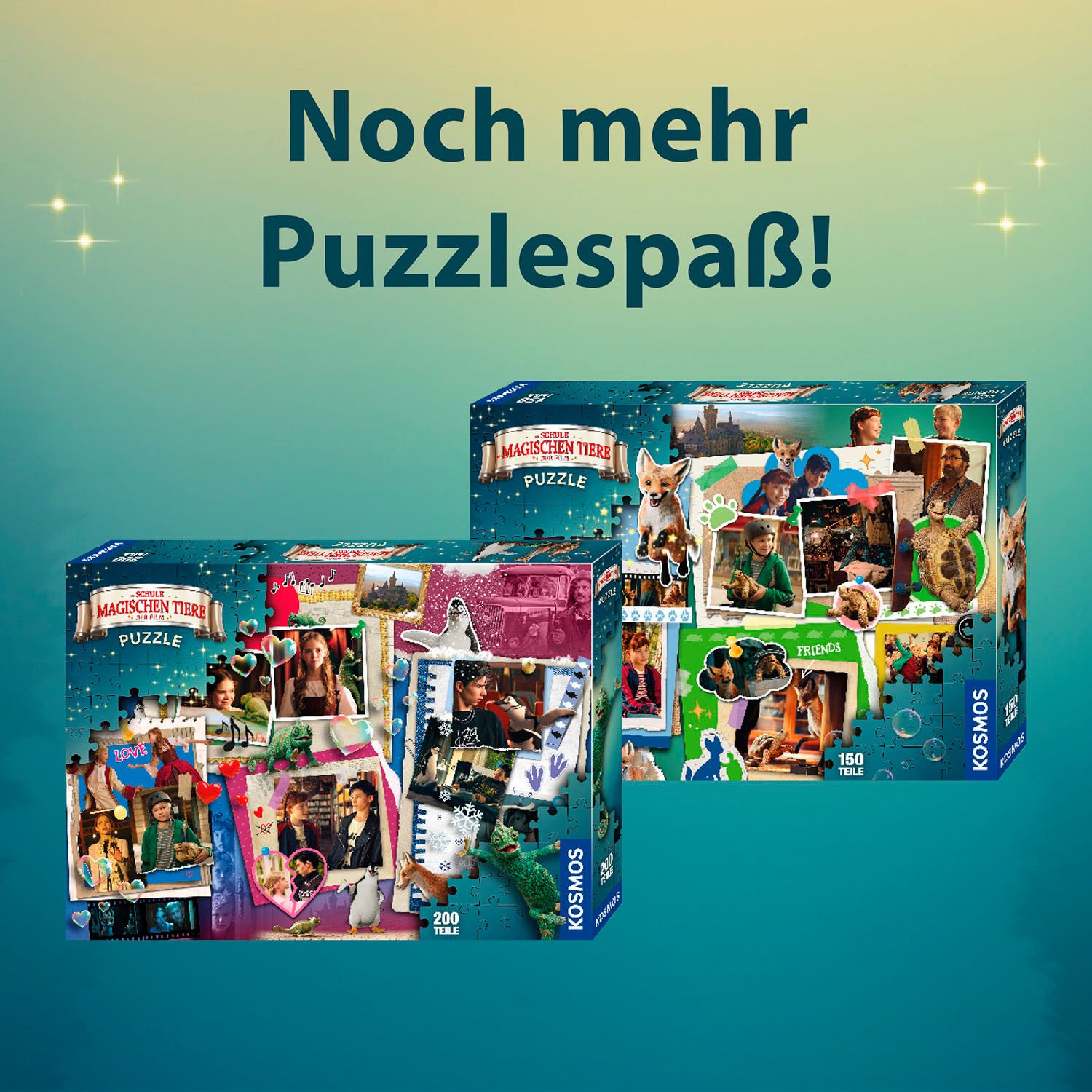 Kosmos Puzzle Die Schule der magischen Tiere, Teamwork, 100 Puzzleteile, Made in Germany