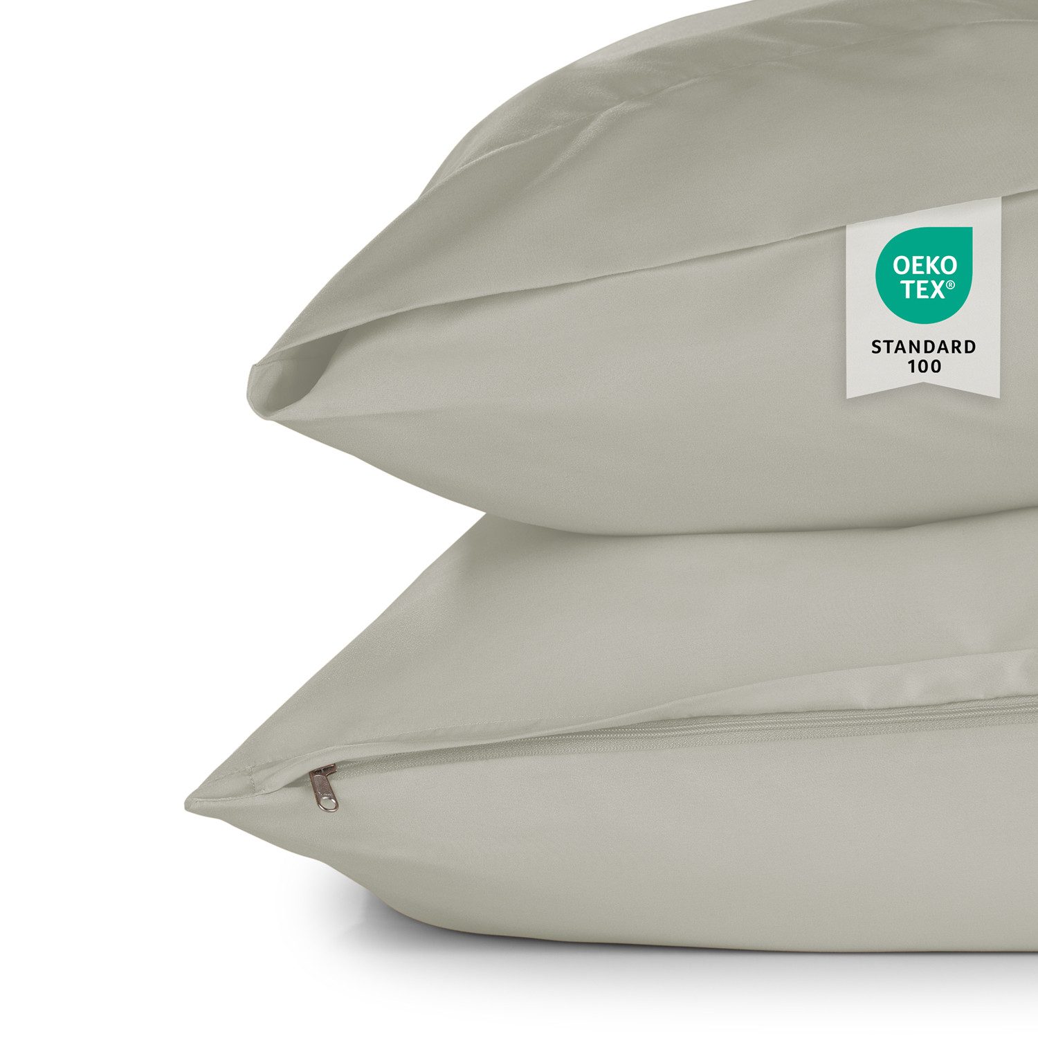 Blumtal Kissenbezüge aus gebürstetem Mikrofaser-Gewebe - Oeko-TEX zert. Kissenbezüge, (2 Stück), mit Reißverschluss oder Verschlusslasche