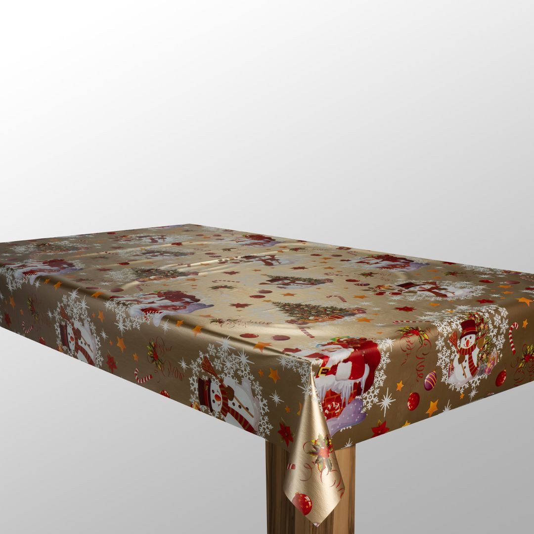 laro Tischdecke Wachstuch-Tischdecke Sterne Weihnachten Weihnachts-Motive