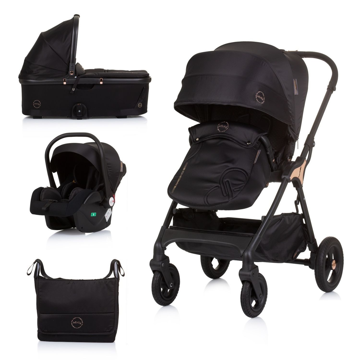 Kombi-Kinderwagen Kombikinderwagen 3 in 1 Infinity