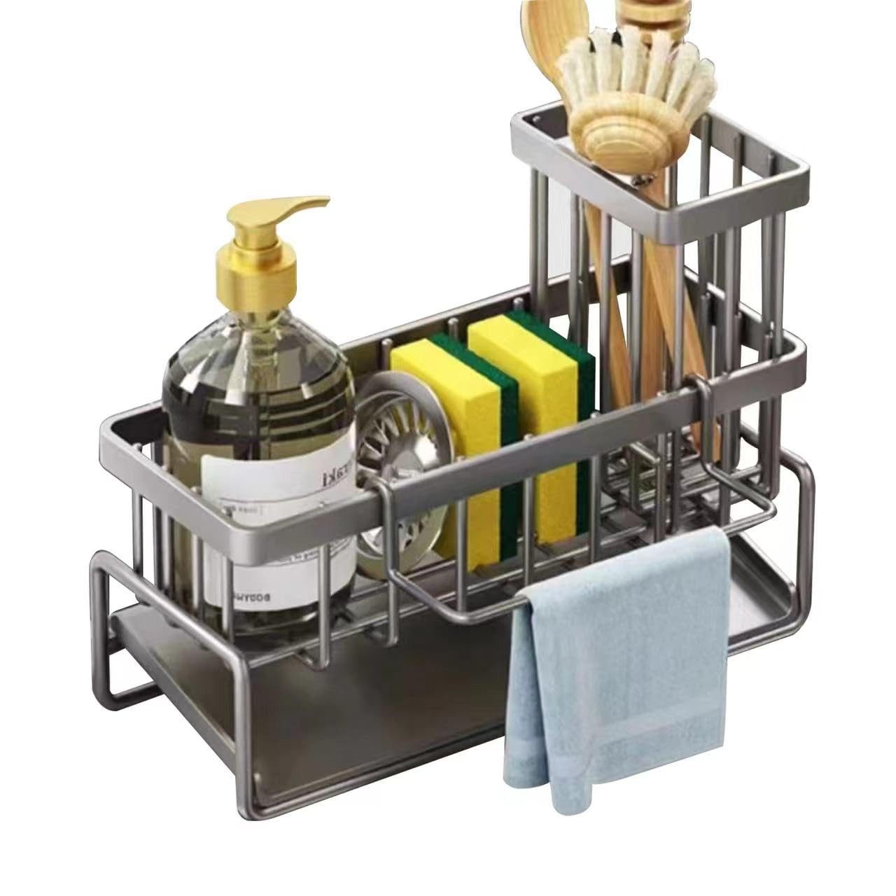 Coonoor Küchenorganizer-Set Spülbecken Organizer mit Abtropfschale, Rostfre günstig online kaufen