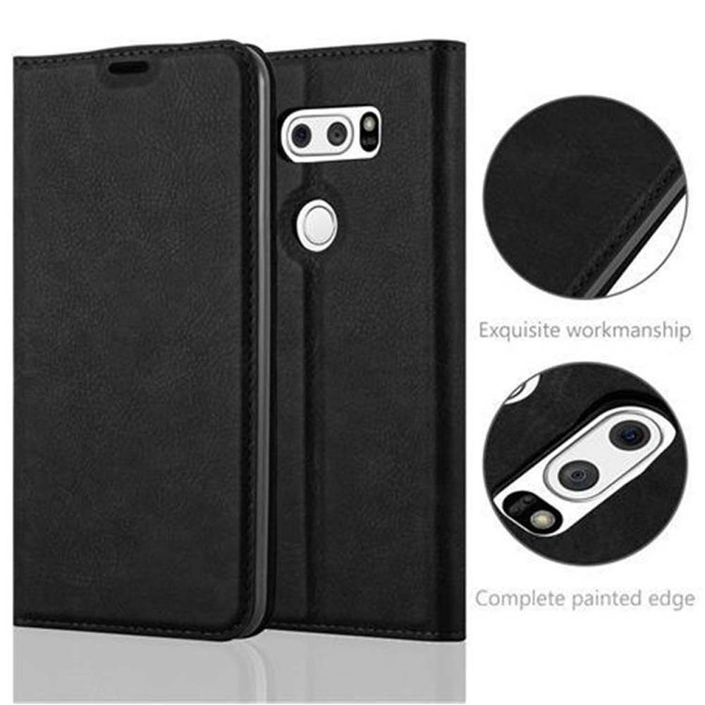 Cadorabo Handyhülle für LG V30 / V30+ / V30S / V30S+ Hülle LG V30 / V30+ / V30S / V30S+, Hülle Schutzhülle mit Standfunktion, Magnetverschluss und Kartenfach