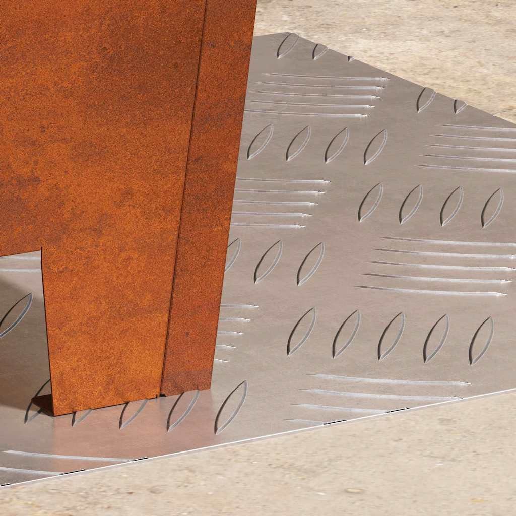 vidaXL Stufenmatte Treppe Tritt 2 stk. 40 x 40 cm Silber Aluminium Quadratisch, Quadratisch