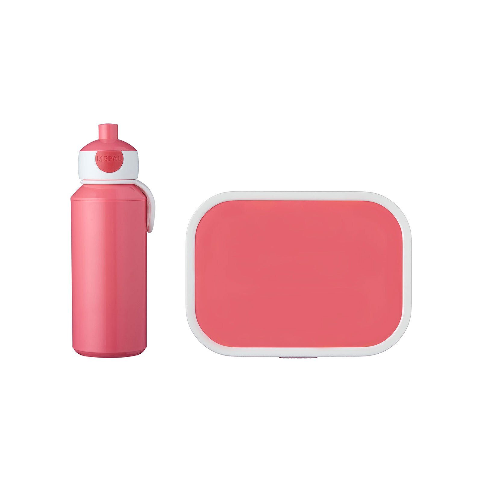 Mepal Lunchbox Campus Lunchset 400 ml + 700 ml 2er Set, Acrylnitril-Butadien-Styrol (ABS), (2-tlg), spülmaschinenfest, nicht gefrierfachgeeignet, nicht mikrowellenfest pink