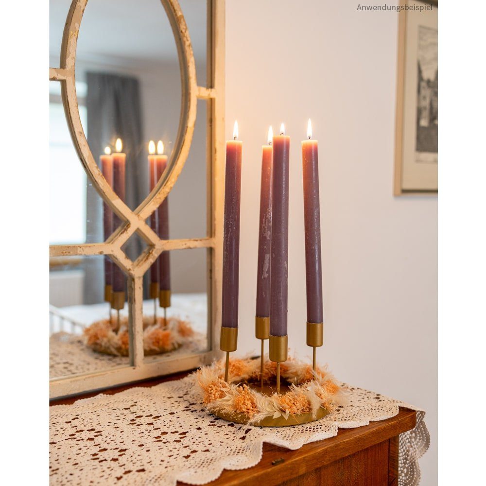 matches21 HOME & HOBBY Kerzenhalter Metall Deko-Schale als Advents-Kranz St günstig online kaufen