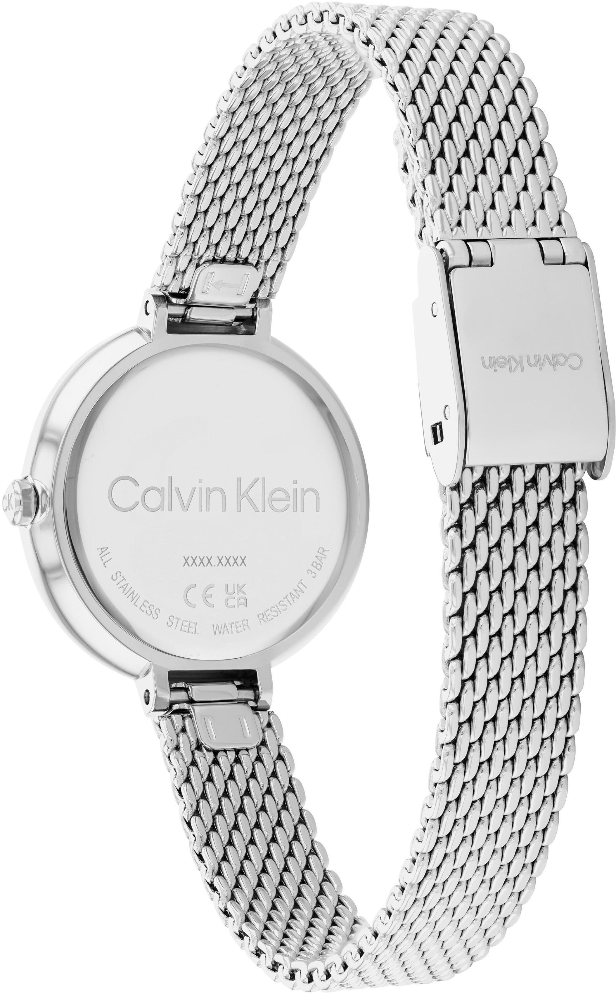 Mesh Calvin Bar 25200082 Klein mm, 28 T Quarzuhr Minimalistic