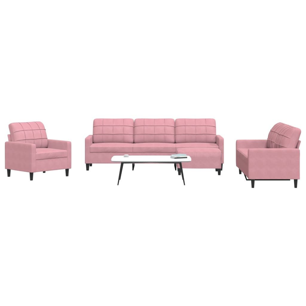 vidaXL Sofa 4-tlg. Sofagarnitur mit Kissen günstig online kaufen