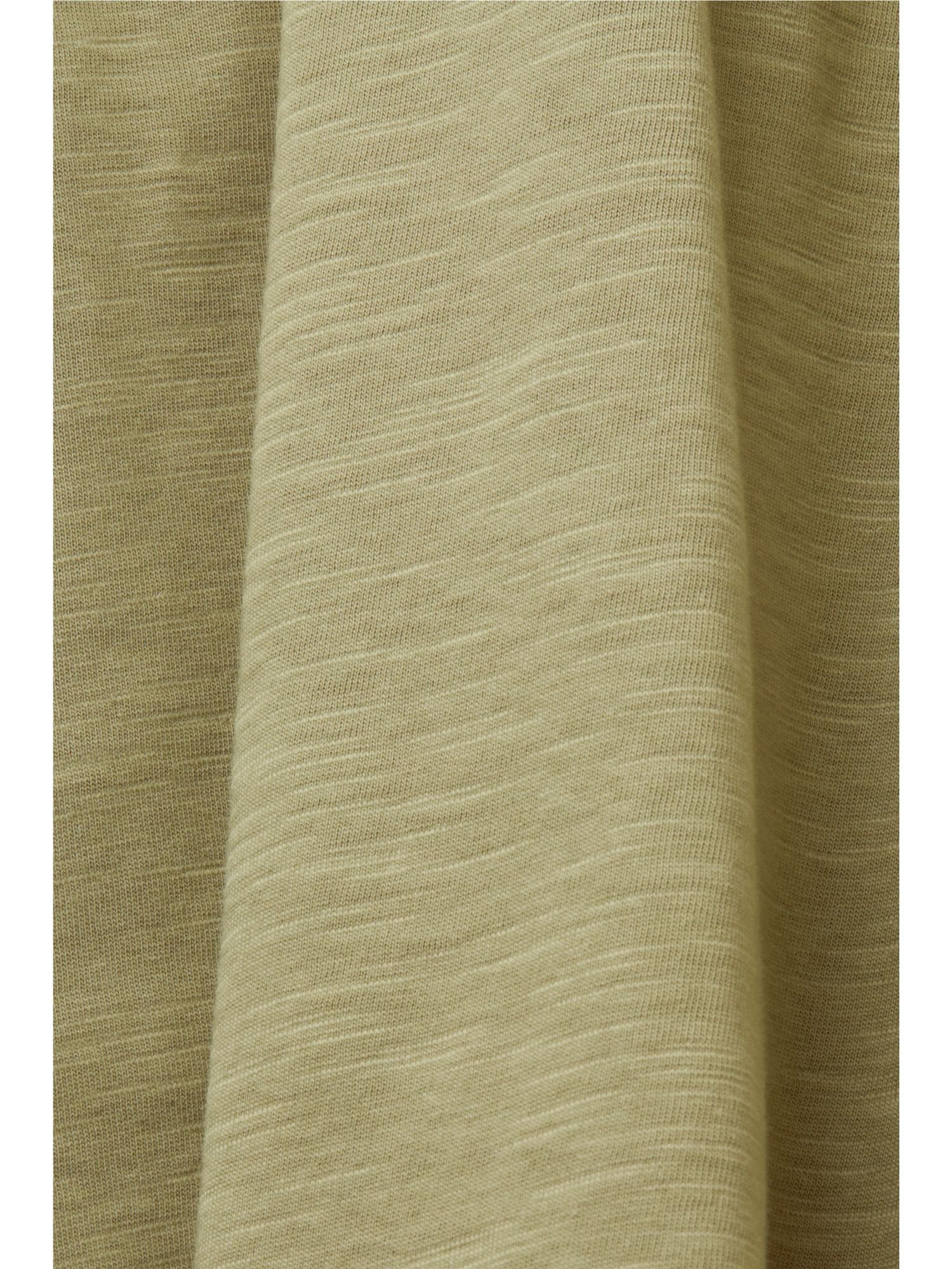 T-Shirt Esprit KHAKI 100 Baumwolle (1-tlg) % Jersey-Camisole, LIGHT