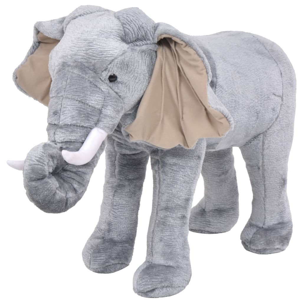 vidaXL Kuscheltier Plüschtier Elefant Stehend Plüsch günstig online kaufen