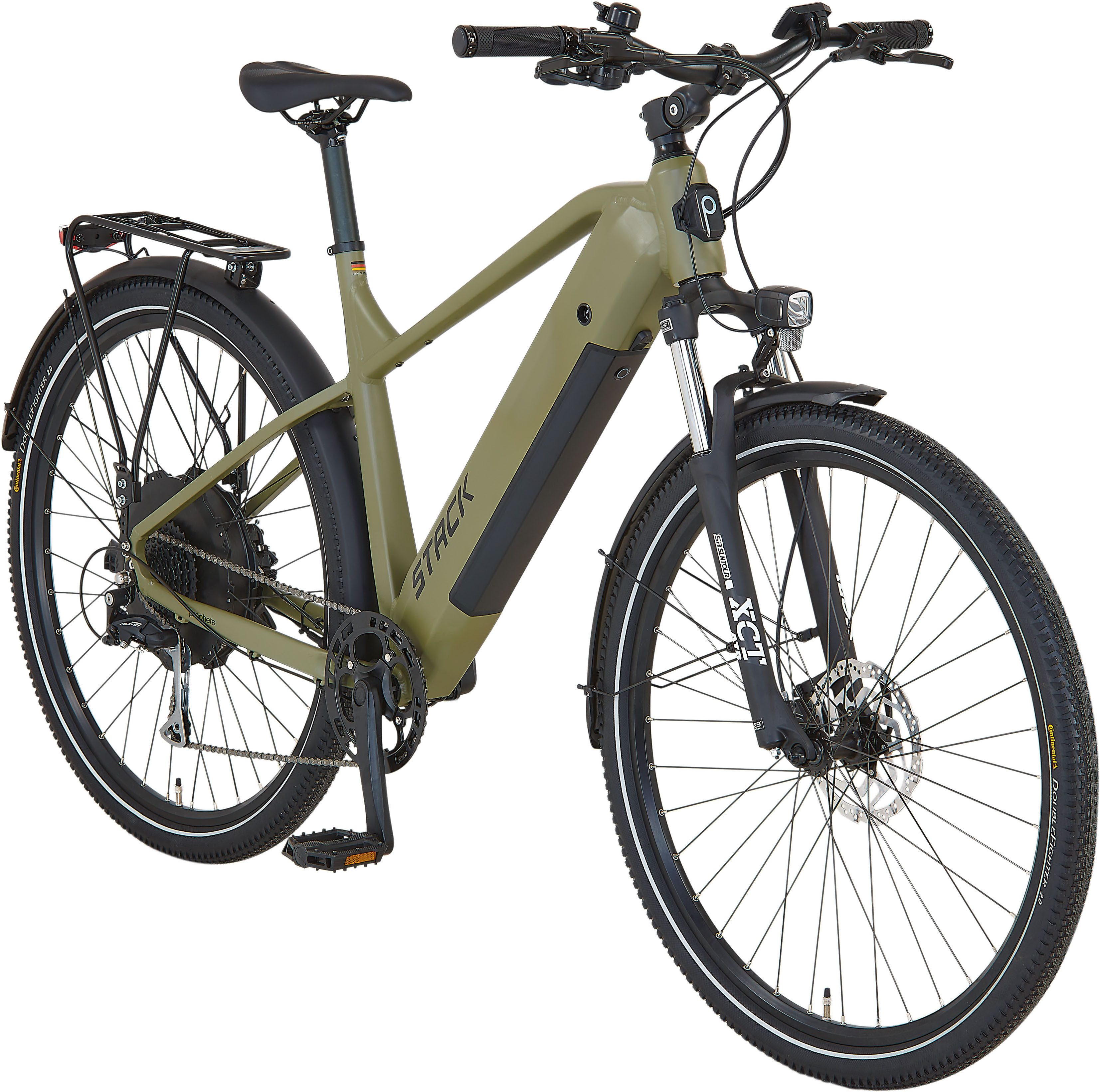 Prophete E-Bike ATB Stack 2.0, 9 Gang Shimano Alivio Schaltwerk, Kettenschaltung, Heckmotor, 480 Wh, Pedelec, Elektrofahrrad für Herren