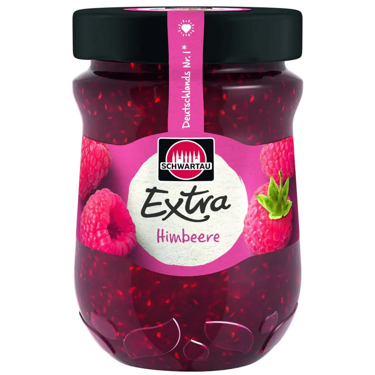 SCHWARTAU Fruchtaufstrich, Schwartau Extra Himbeere Frühstück Fruchtaufstrich vegan 340g