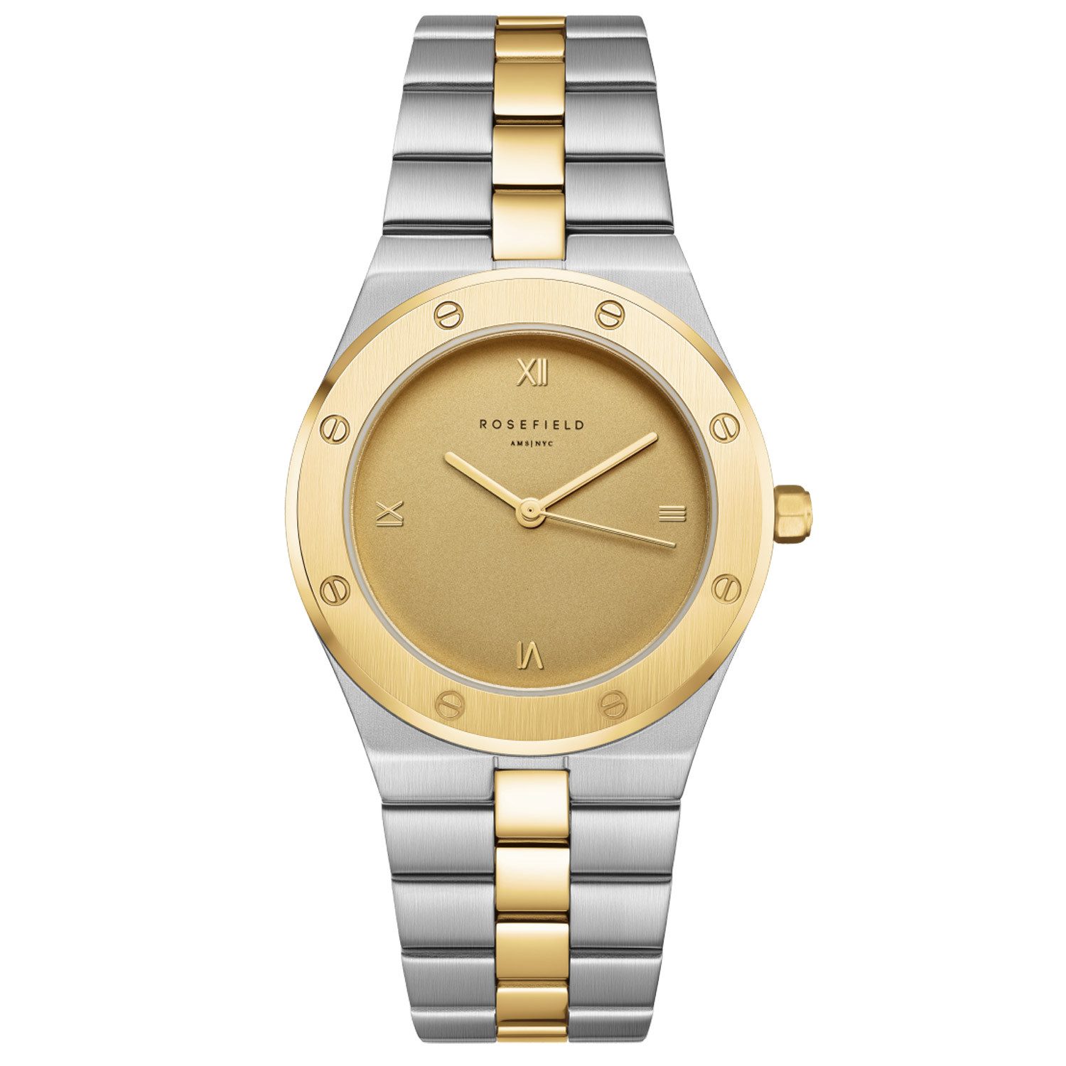 ROSEFIELD Quarzuhr SPCDSD-SP05, Uhr für Damen Rose Bicolor