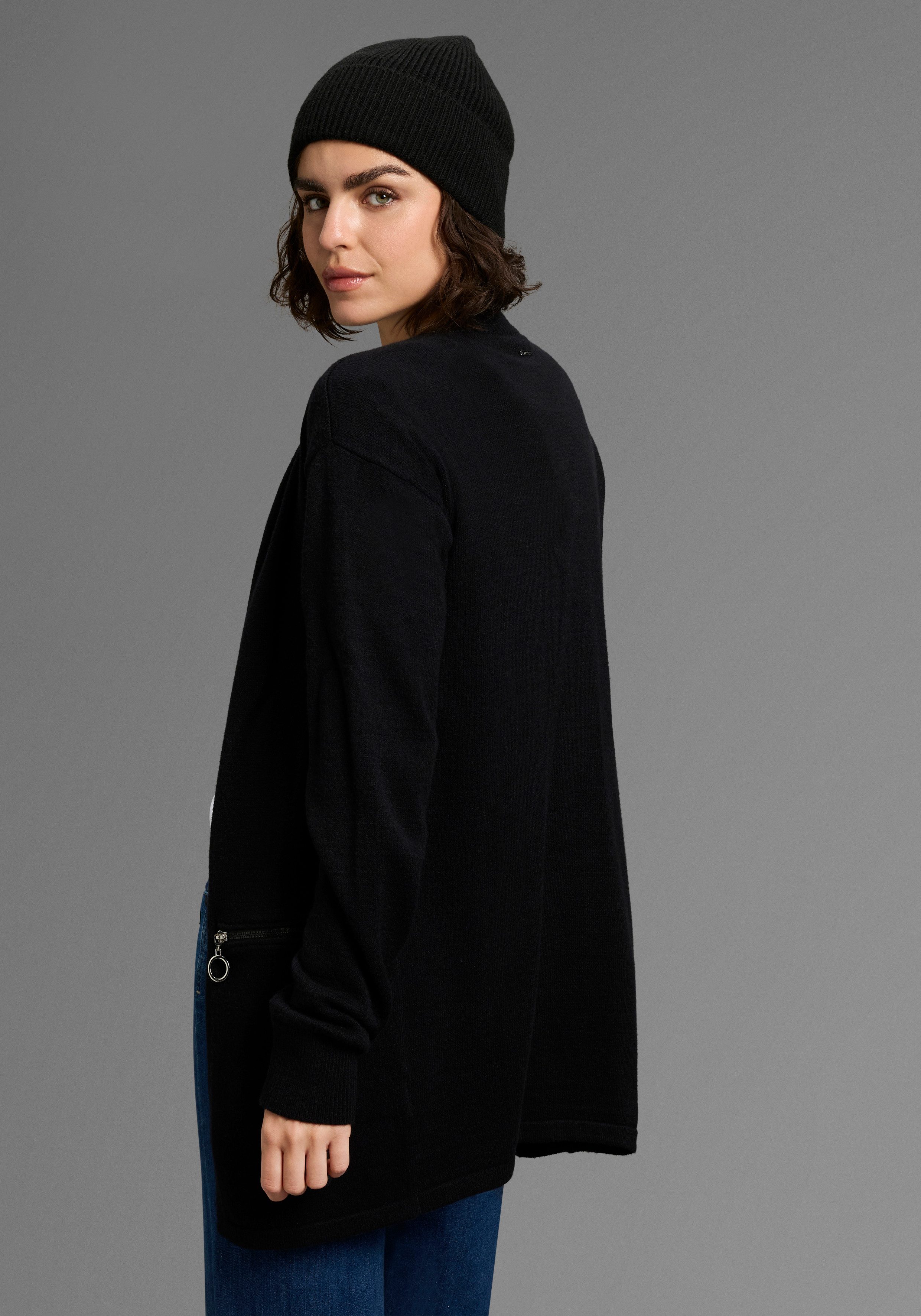 Laura Scott Strickjacke in lässiger Langform günstig online kaufen