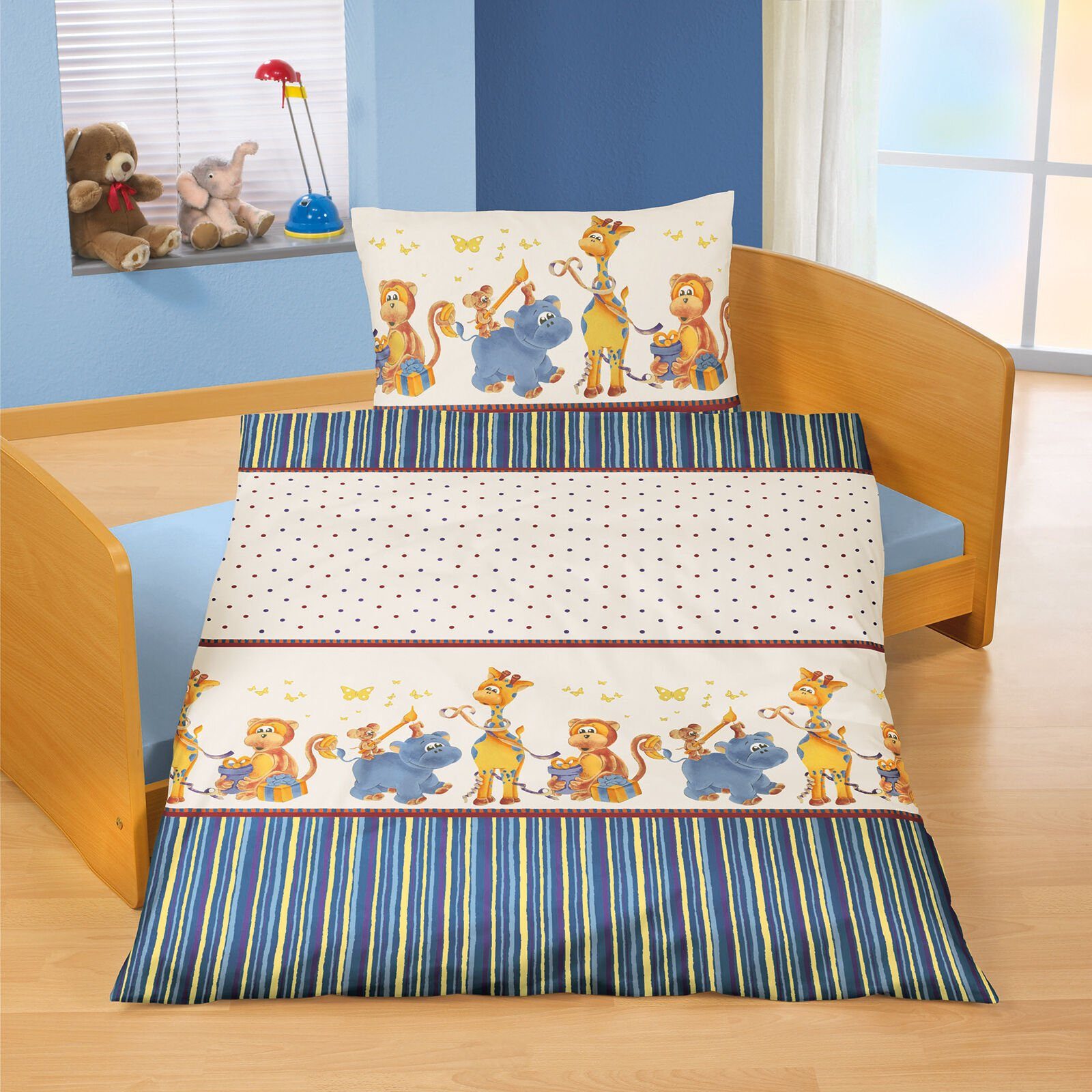 BIERBAUM Babybettwäsche Kindergeburtstag 40 x 60 100 x 135 cm