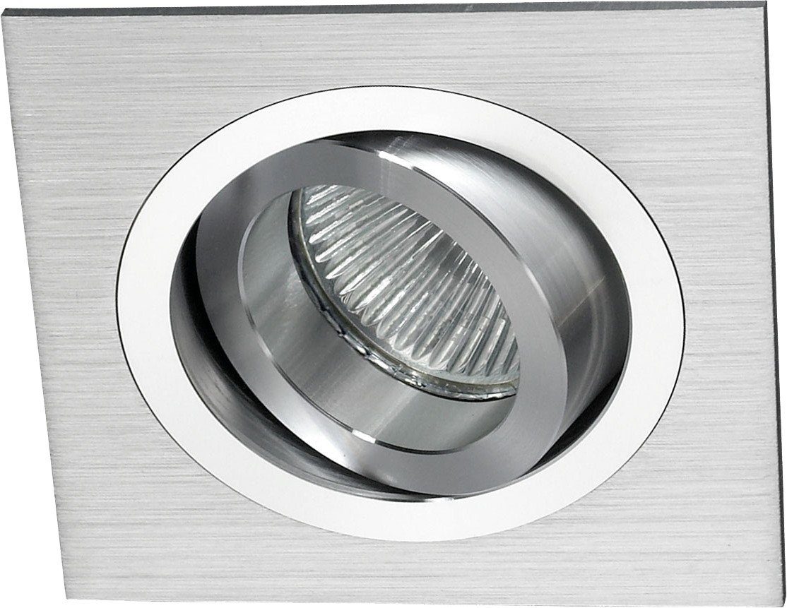 Metall ohne Einbaulampe Einbaustrahler Licht-Erlebnisse Einbauleuchte Leuchtmittel, DI GU10 MODA,