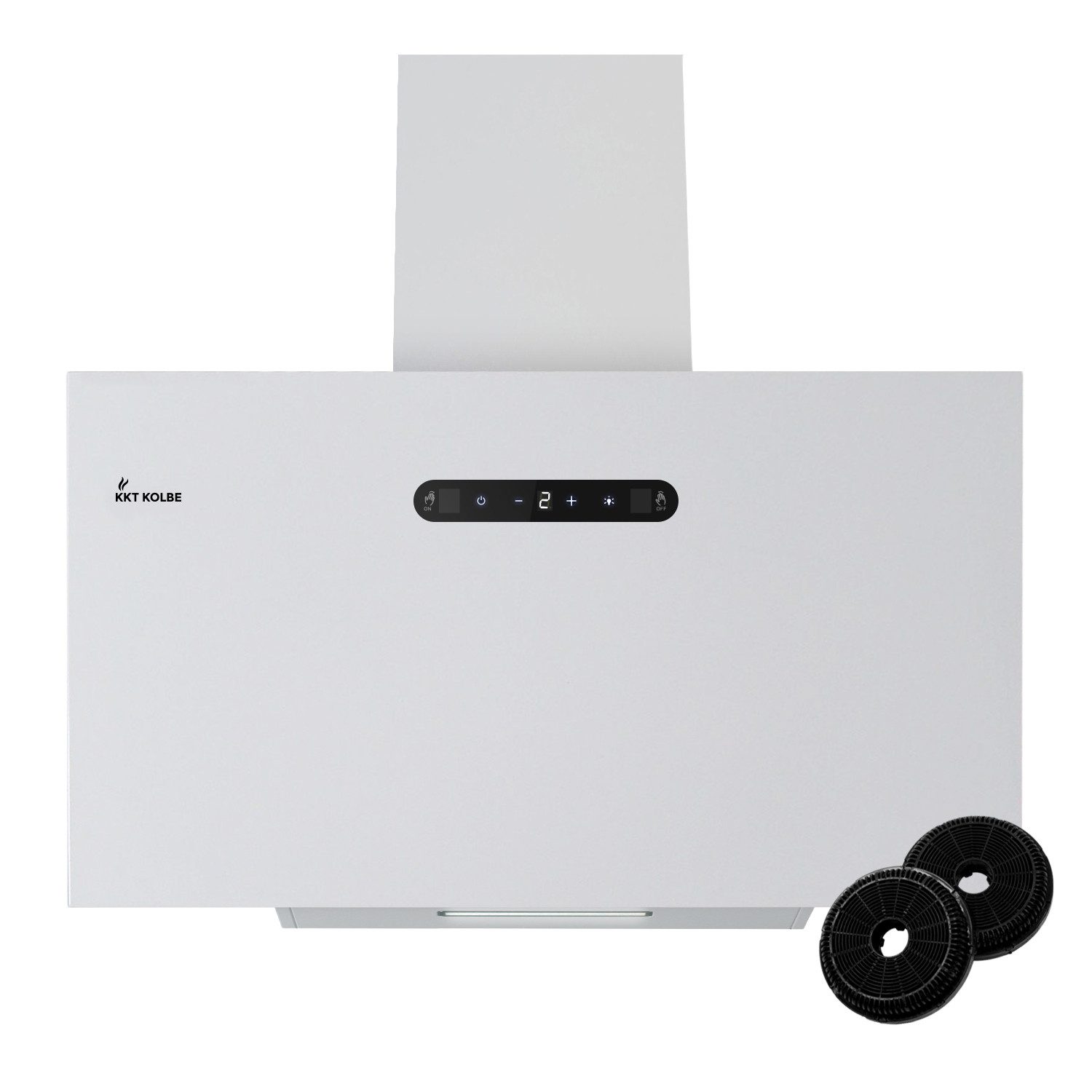 KKT KOLBE Wandhaube Dunstabzugshaube 60cm BASE6002W Abzugshaube / Abluft / 60cm / Umluft / Weiß / Gestensteuerung / LED