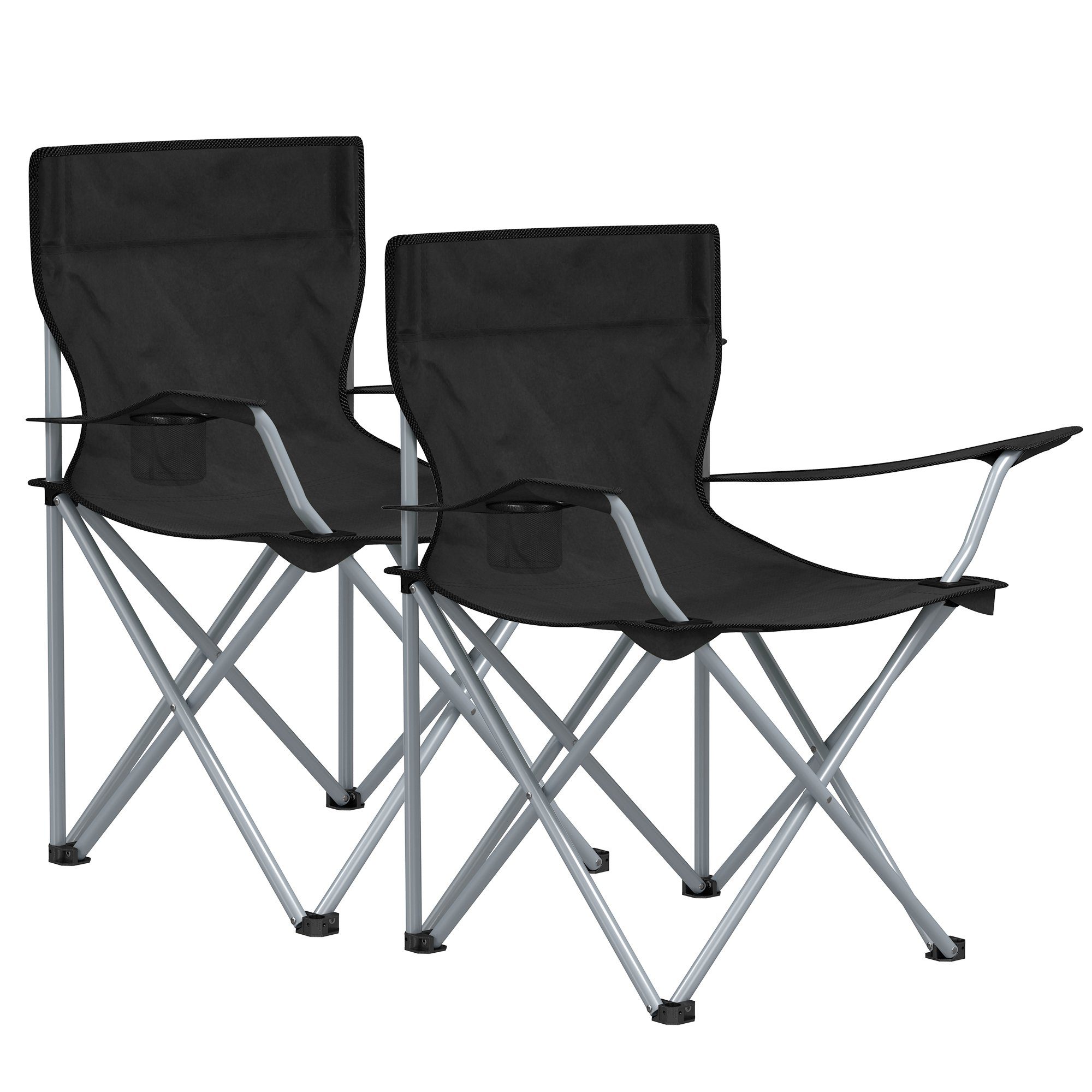SONGMICS Campingstuhl, Klappstühle, 2er Set, bis 120 kg belastbar, Armlehne günstig online kaufen