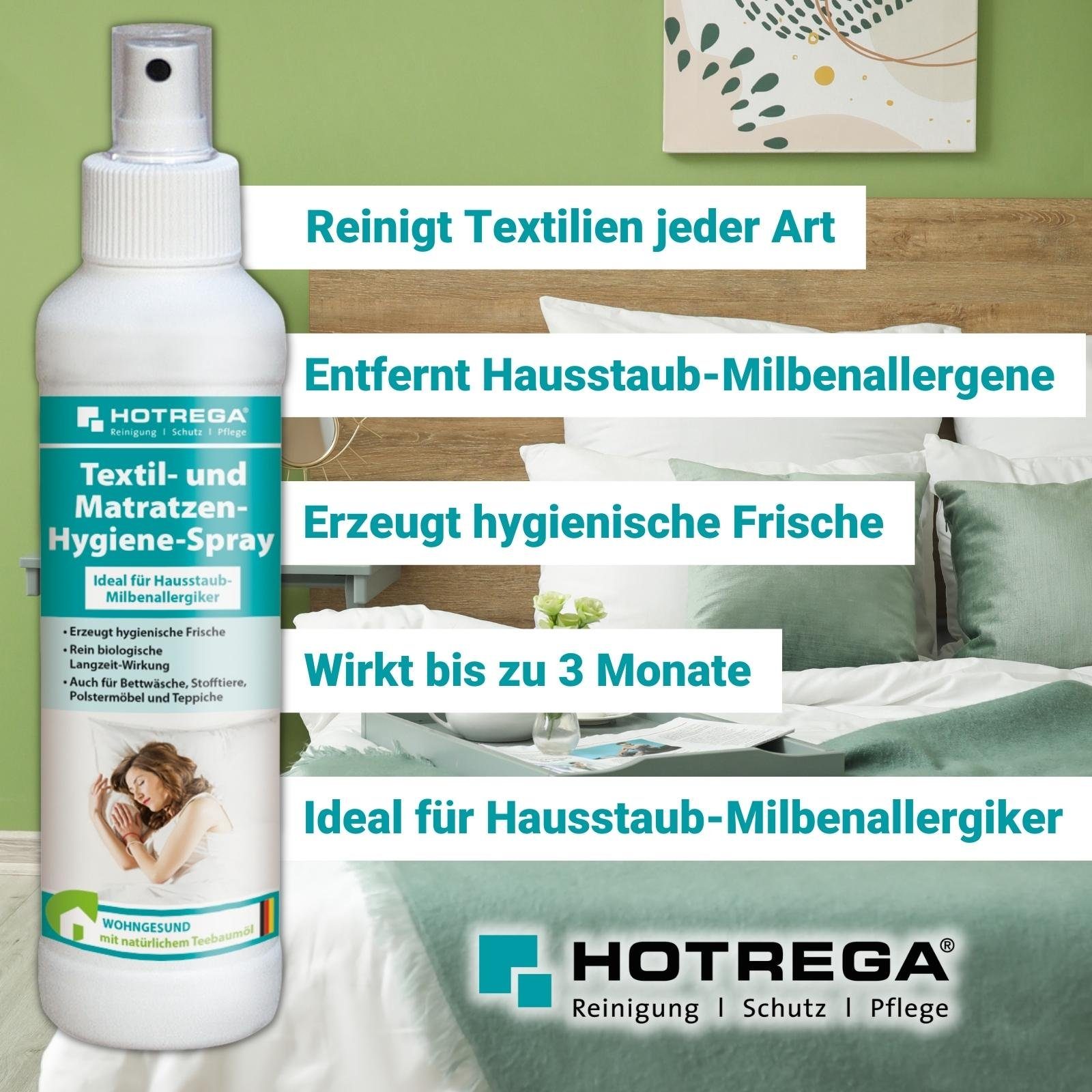 Matratzen-Hygiene-Spray und Textil- HOTREGA® 250 ml Universalreiniger