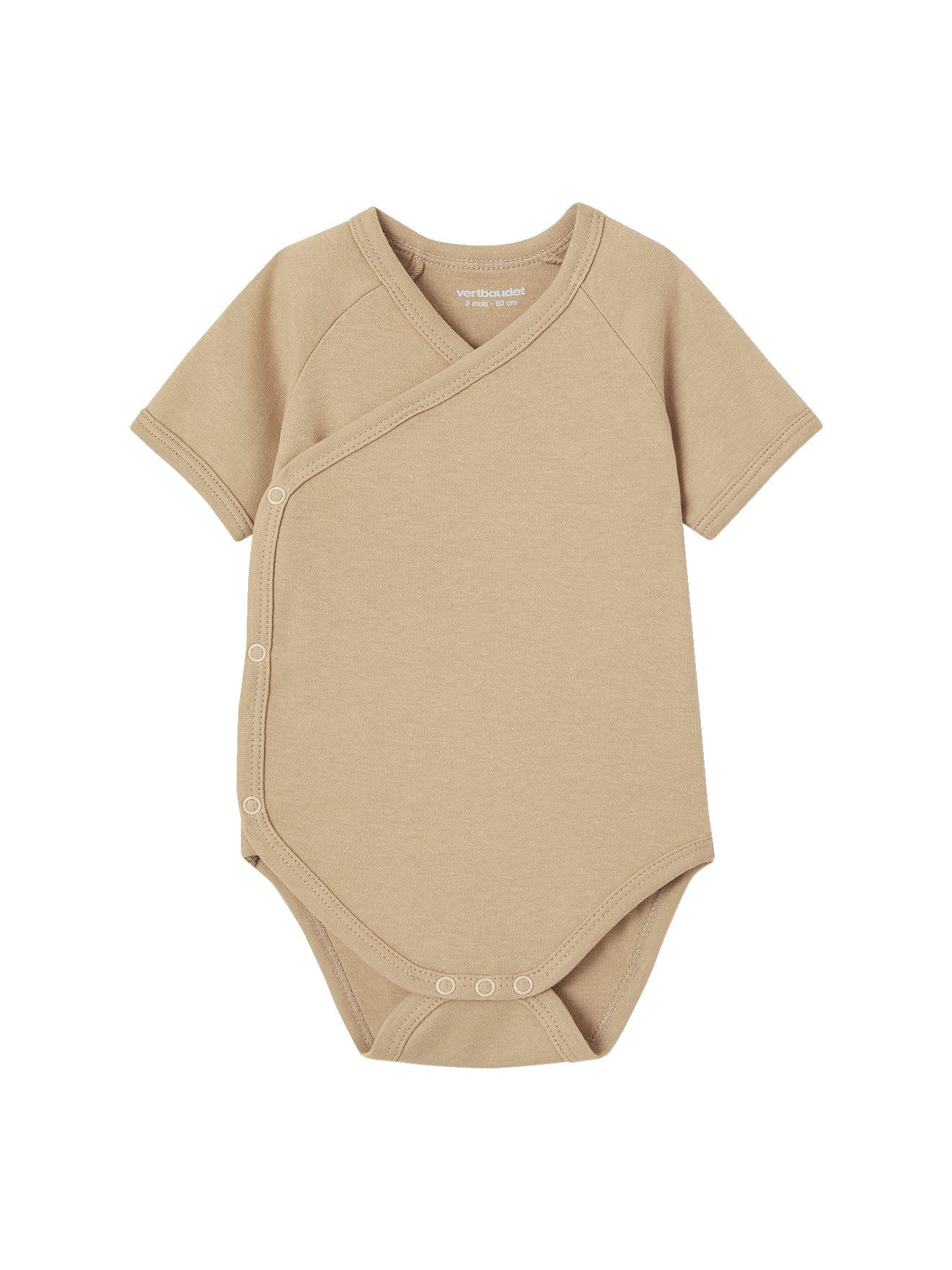 vertbaudet Langarmbody Baby Wickelbodys BASICS 7er-Pack