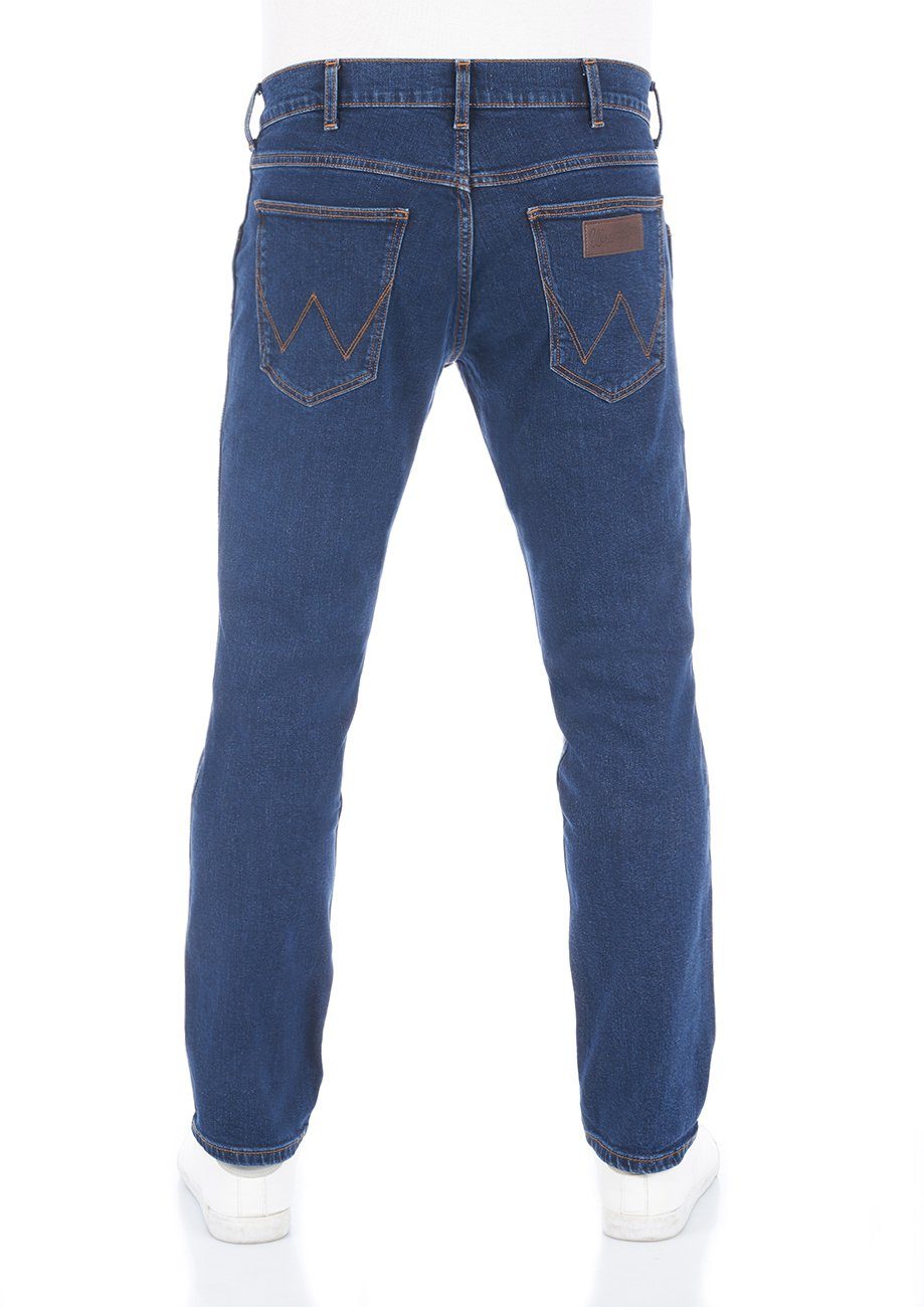 Straight-Jeans Wrangler (WSS3LQ46A) Chip Greensboro Fit Jeanshose Regular Hose Herren Blue Denim Stretch mit