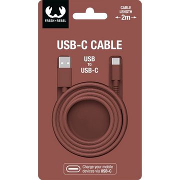 Fresh´n Rebel USB - USB-C Kabel "Fabriq", 2m Smartphone-Kabel, USB Typ A, USB Typ C, (200 cm)