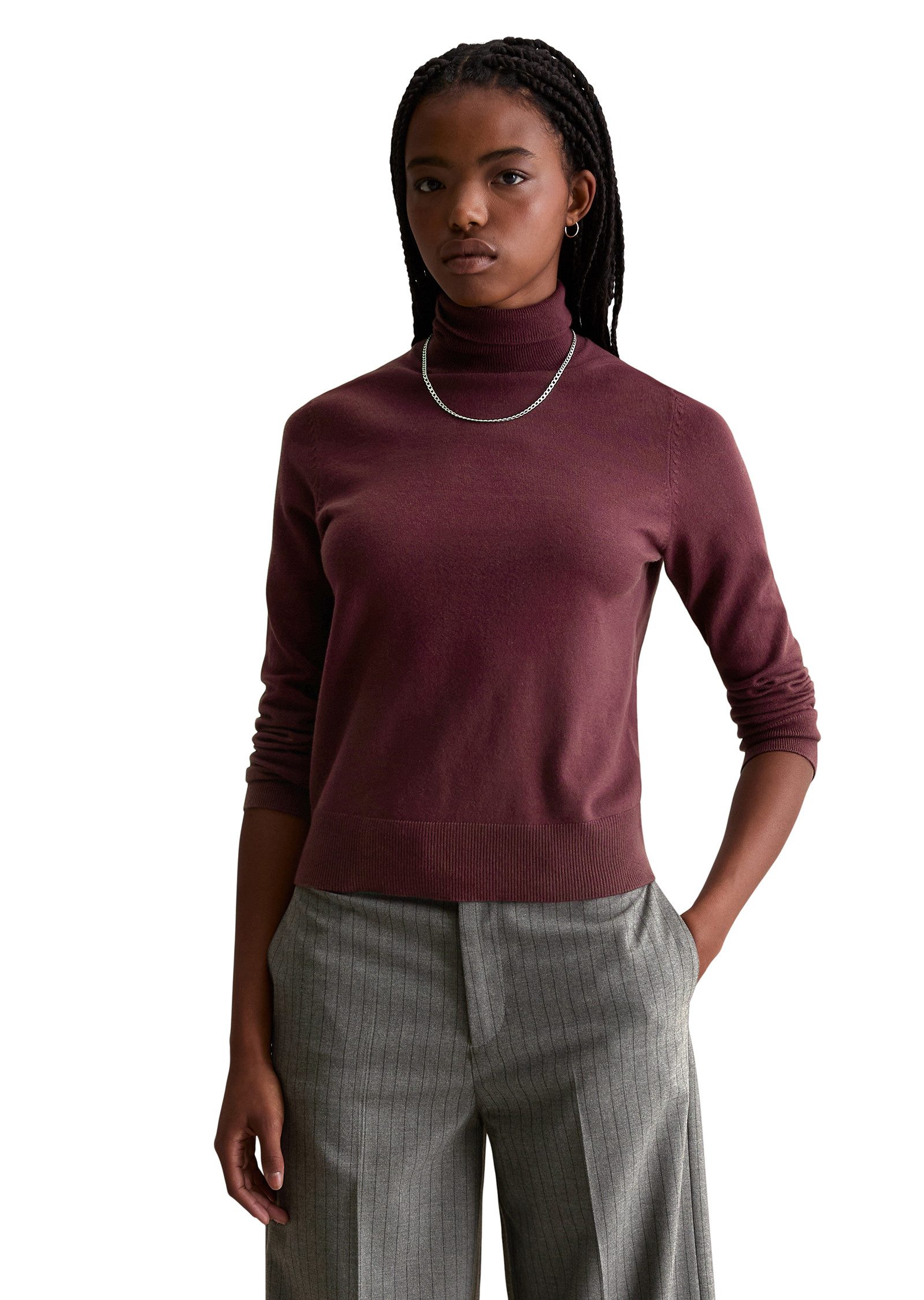 Marc O'Polo DENIM Rollkragenpullover Feinstrick, Basic, normale Passform