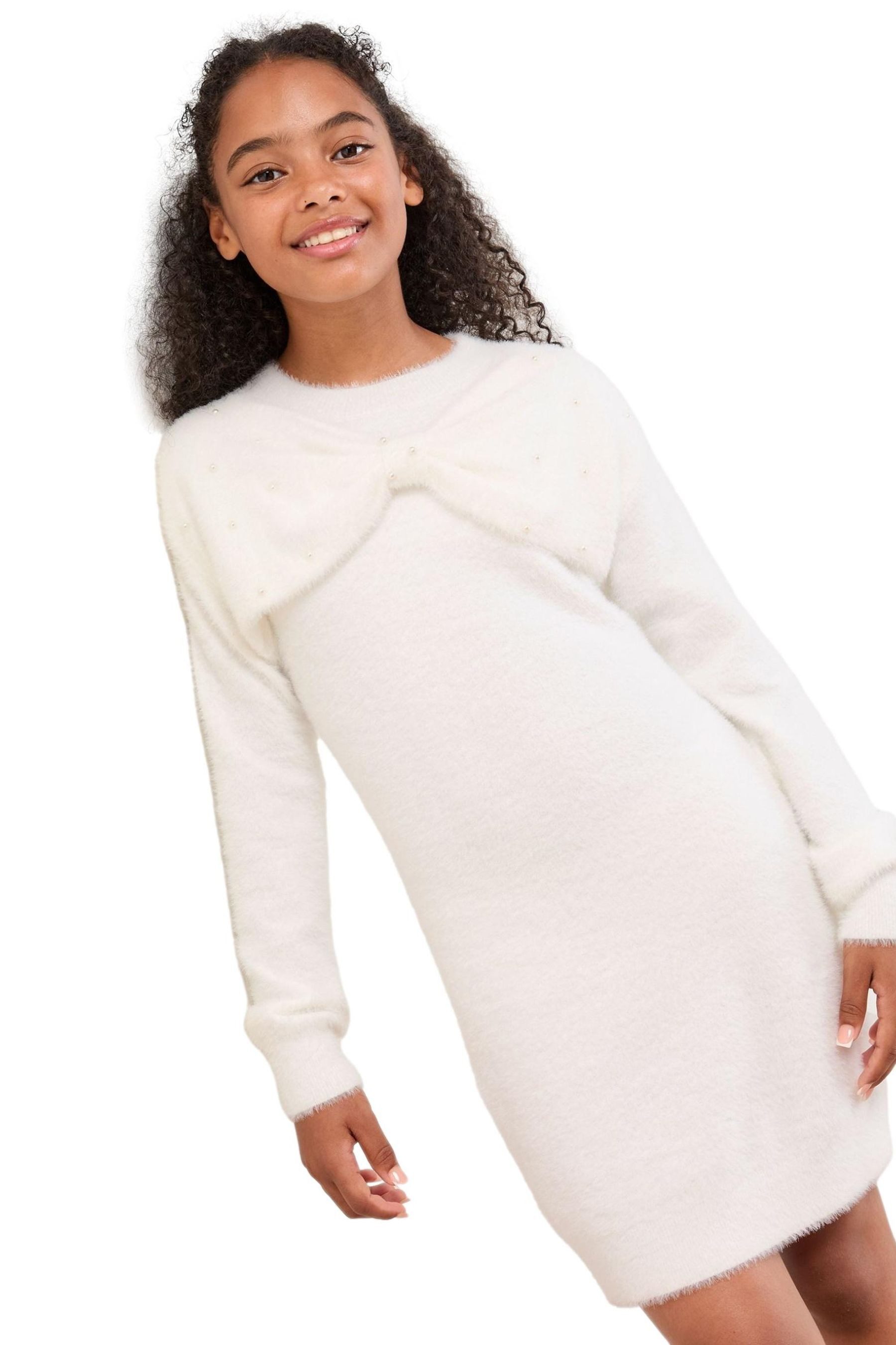 LIPSY Strickkleid Lipsy Strickkleid mit Schleife (1-tlg)