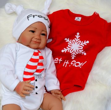 Babymajawelt Langarmbody Winterbody Weihnachtsbody Look, Schneemann Xmas (1-tlg)