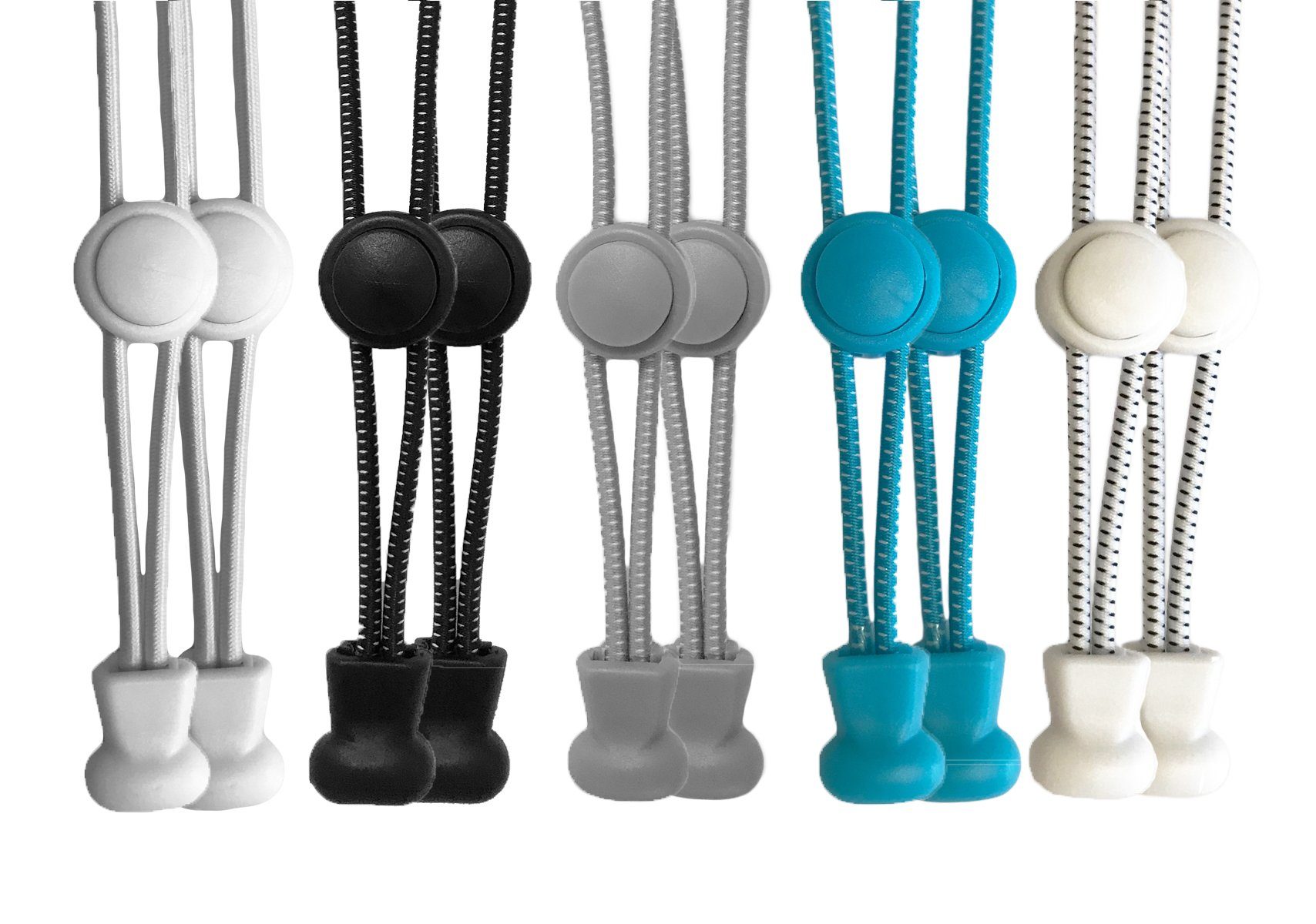 1 schwarz +1 türkis +1 Grau +1 weiß uni +1 weiß