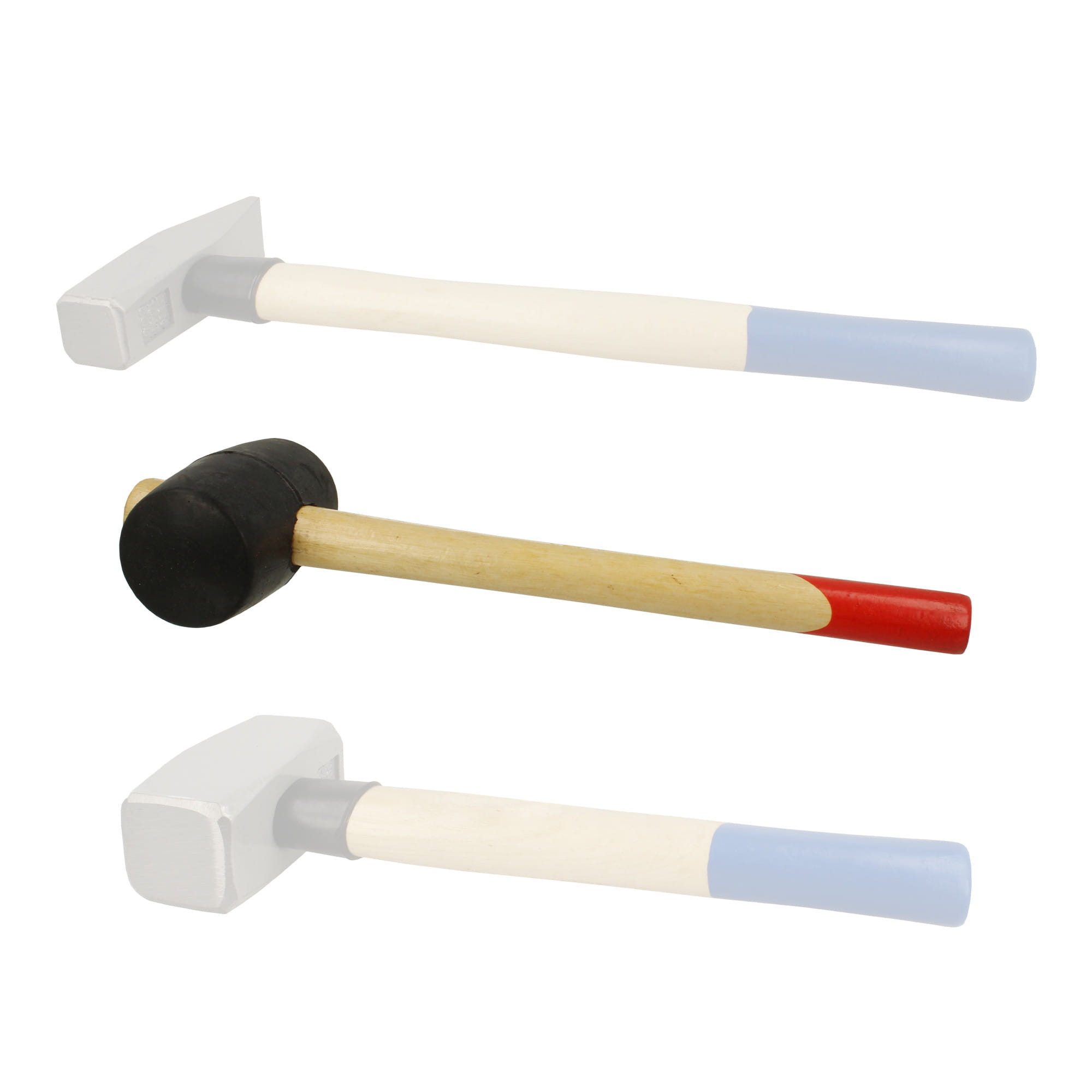 BOOMET Hammer Gummihammer (1-St., Gummi 320g), Pflasterhammer Verlegehammer Hartgummihammer Schonhammer