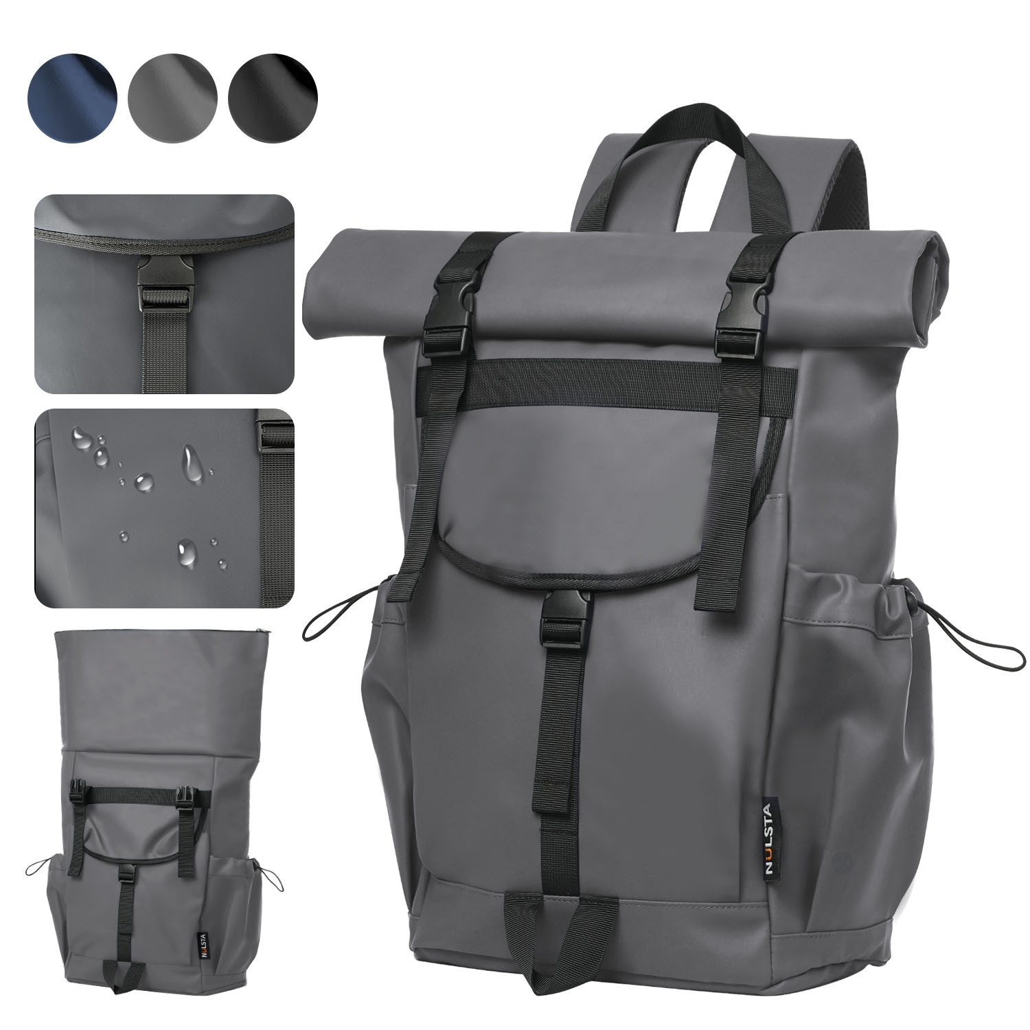 NULSTA Freizeitrucksack Rolltop Rucksack Wasserdicht Rucksack günstig online kaufen