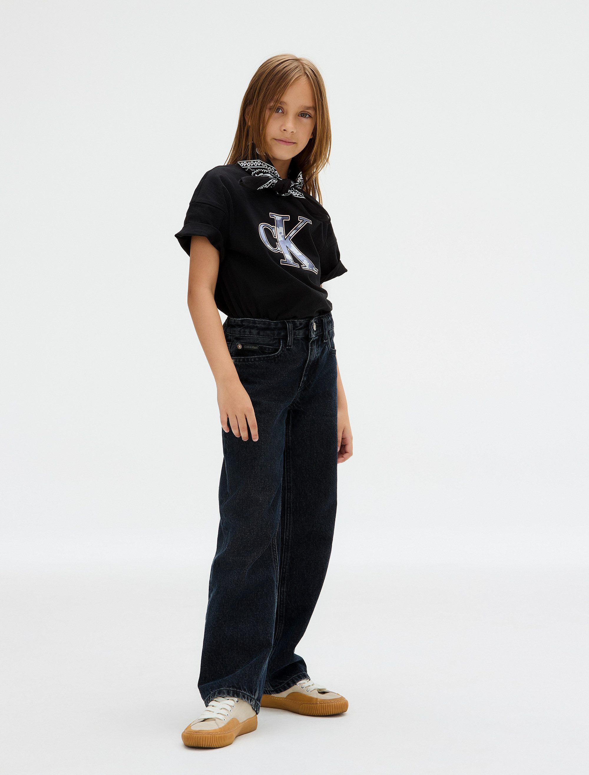 Calvin Klein Jeans T-Shirt FILED IN MONOLOGO TEE für Kinder bis 16 Jahre, cooler Logo-Druck