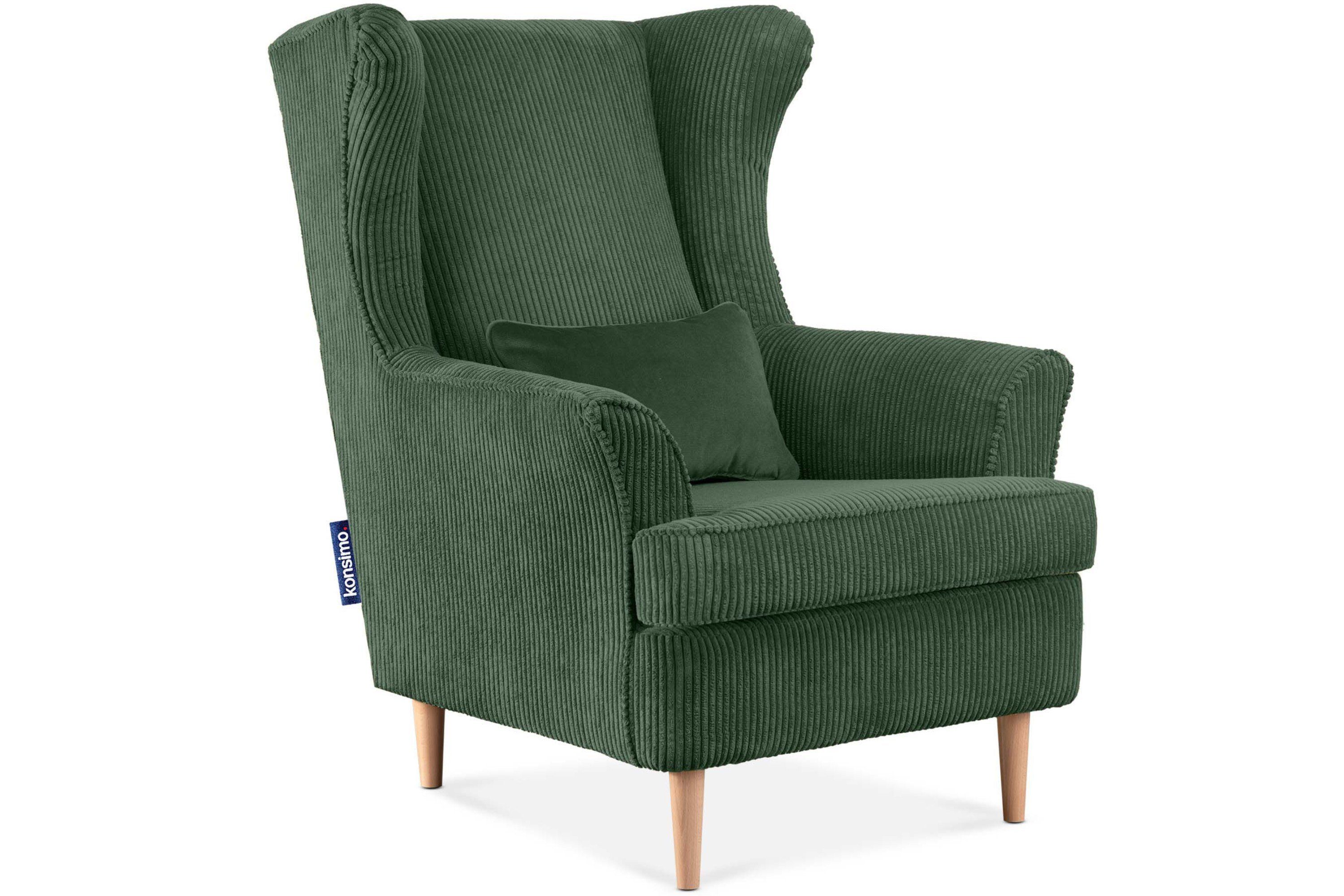 KONSIMO® Ohrensessel STRALIS Sessel, zeitloses Design günstig online kaufen