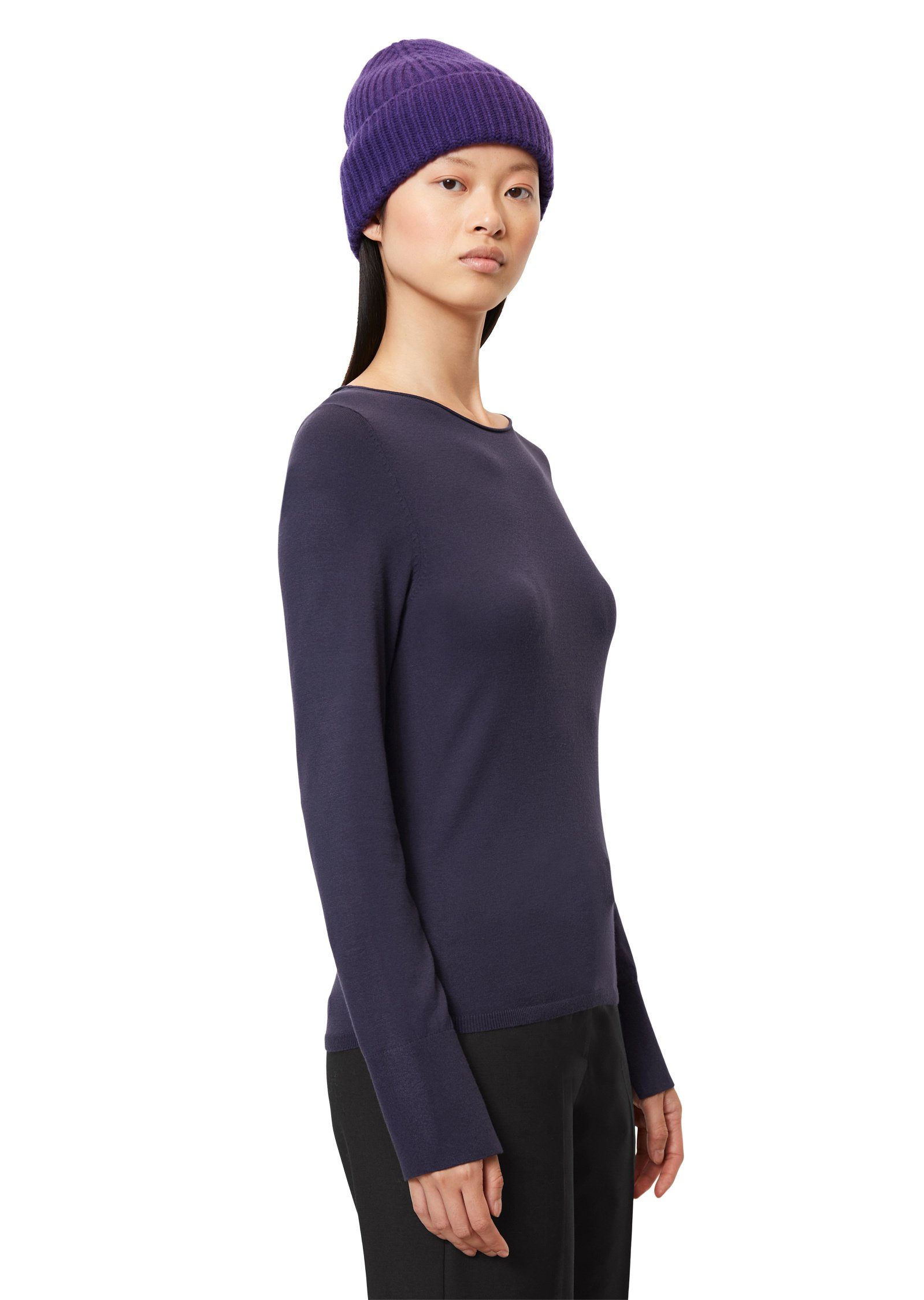 aus Strickpullover Marc LENZING™ O'Polo ECOVERO™ lila