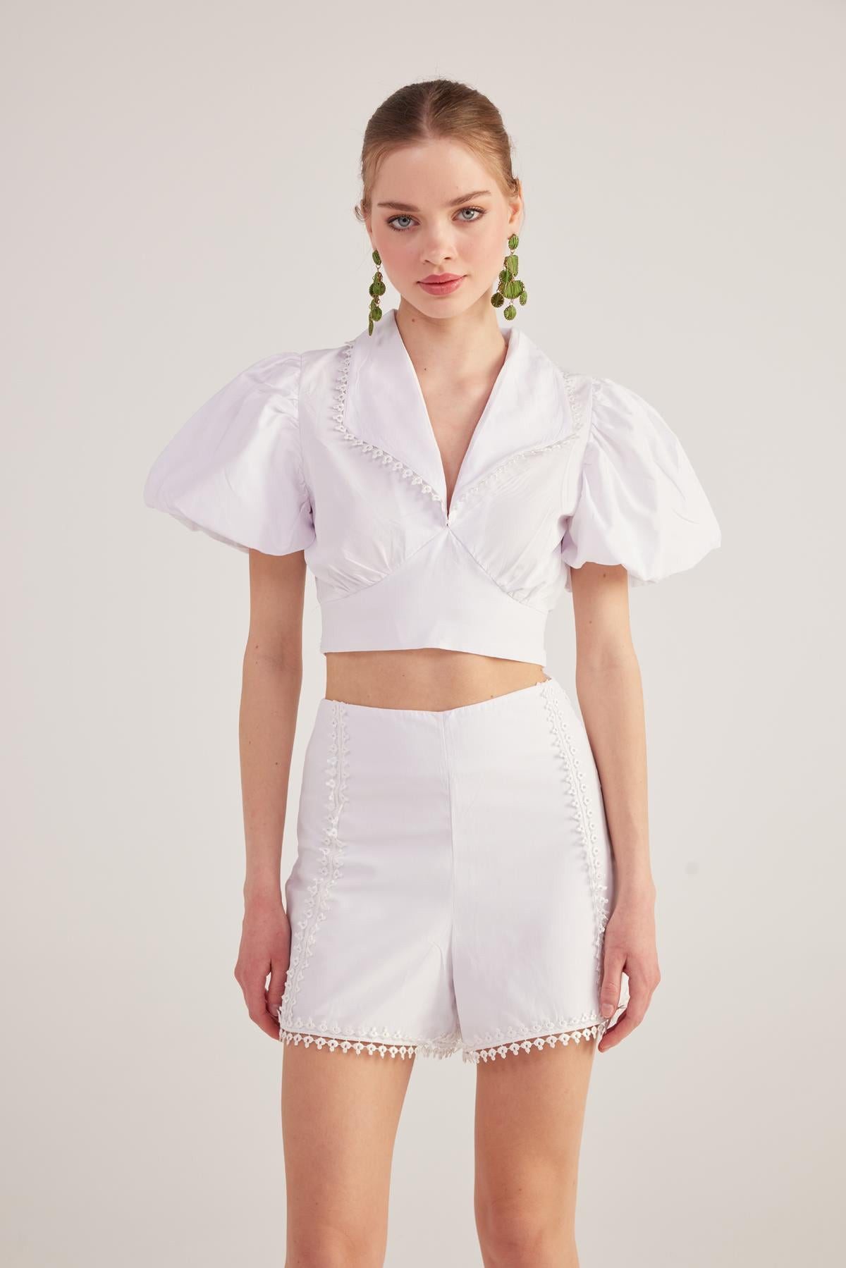 HOLLY LOLLY Shorts Gefütterte Broderie Popeline Fairy Shorts