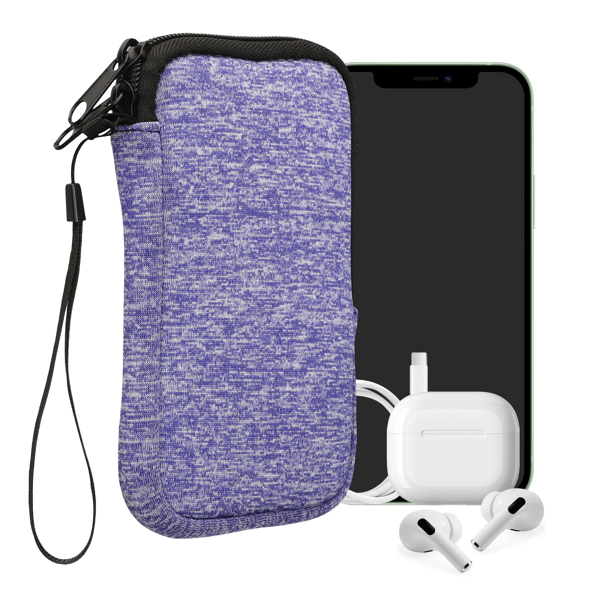 kwmobile Handytasche Handytasche für Smartphones M - 5,5" (1-tlg), Neopren Handy Hülle - Handy Tasche Sleeve Pouch