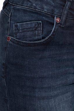 ATT Jeans 7/8-Jeans Brenda mit Waschungen und offenen Saumkanten