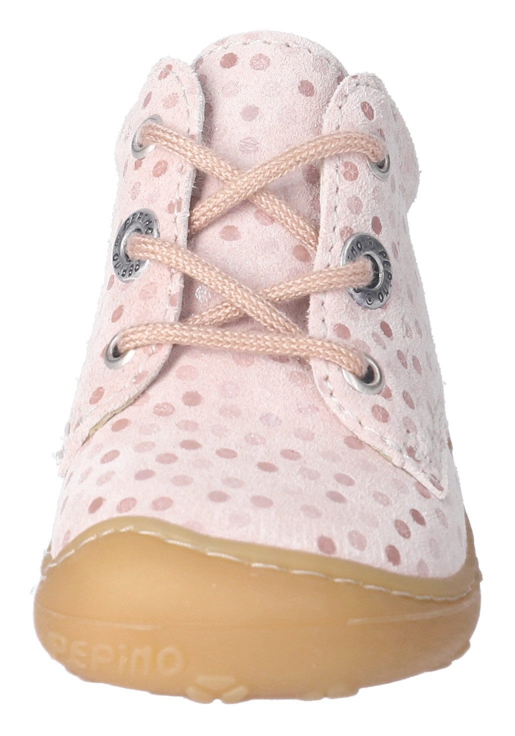 PEPINO by RICOSTA DOTS WMS: Mittel Lauflernschuh Schnürschuh m. Weiten-Meßsystem, Leder, Größenschablone zum Download