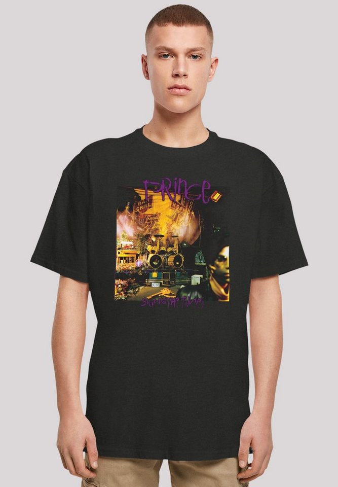 F4NT4STIC T-Shirt Prince Musik Sign O' The Times Premium Qualität,  Rock-Musik, Band, Weite Passform und überschnittene Schultern
