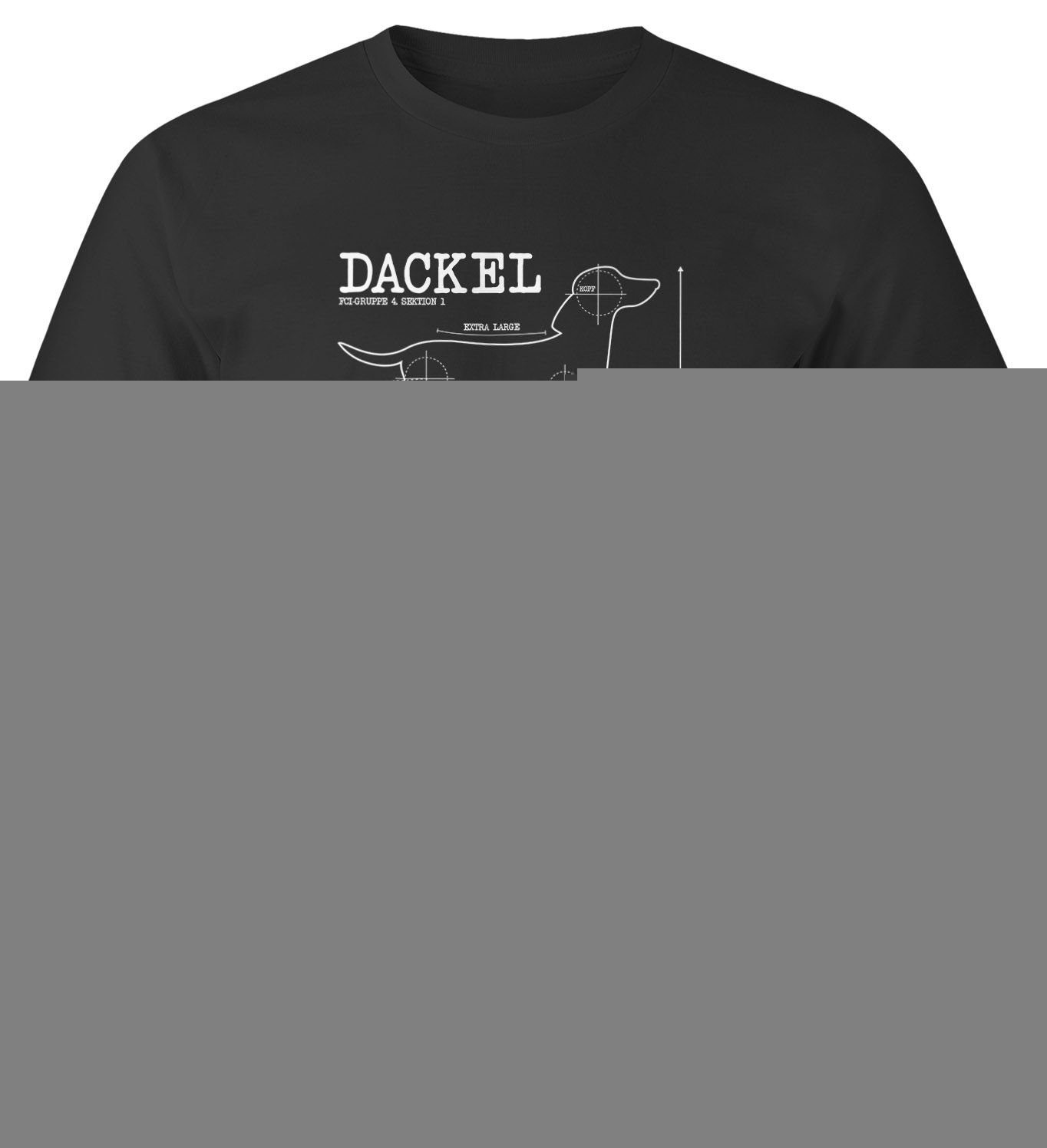 MoonWorks Print-Shirt Herren T-Shirt Dackel lustiges Hunde Motiv Gassi Shirt Moonworks® mit Print