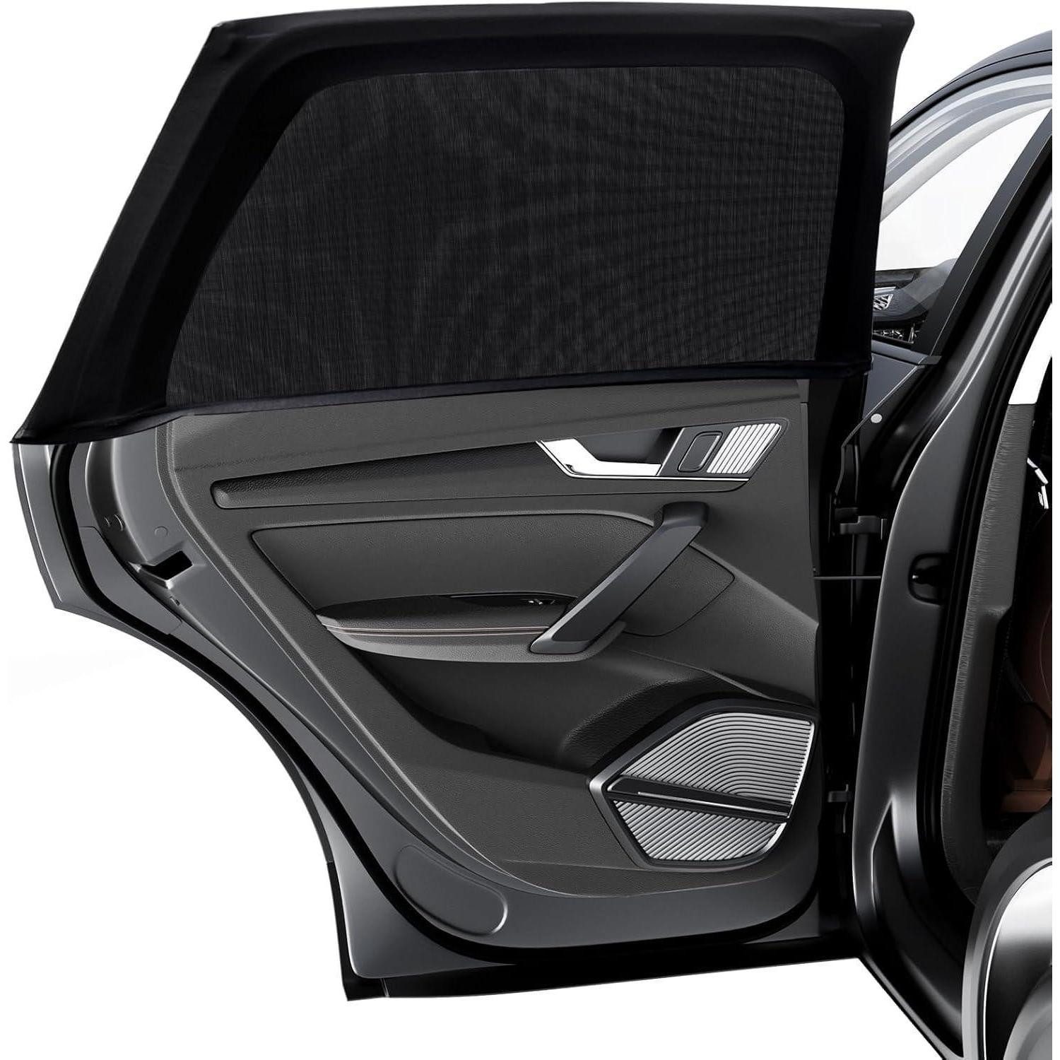 LuxusKollektion Autosonnenschutz Sonnenschutz Auto Baby Kinder 2er Pack Dehnbar UV Schutz M