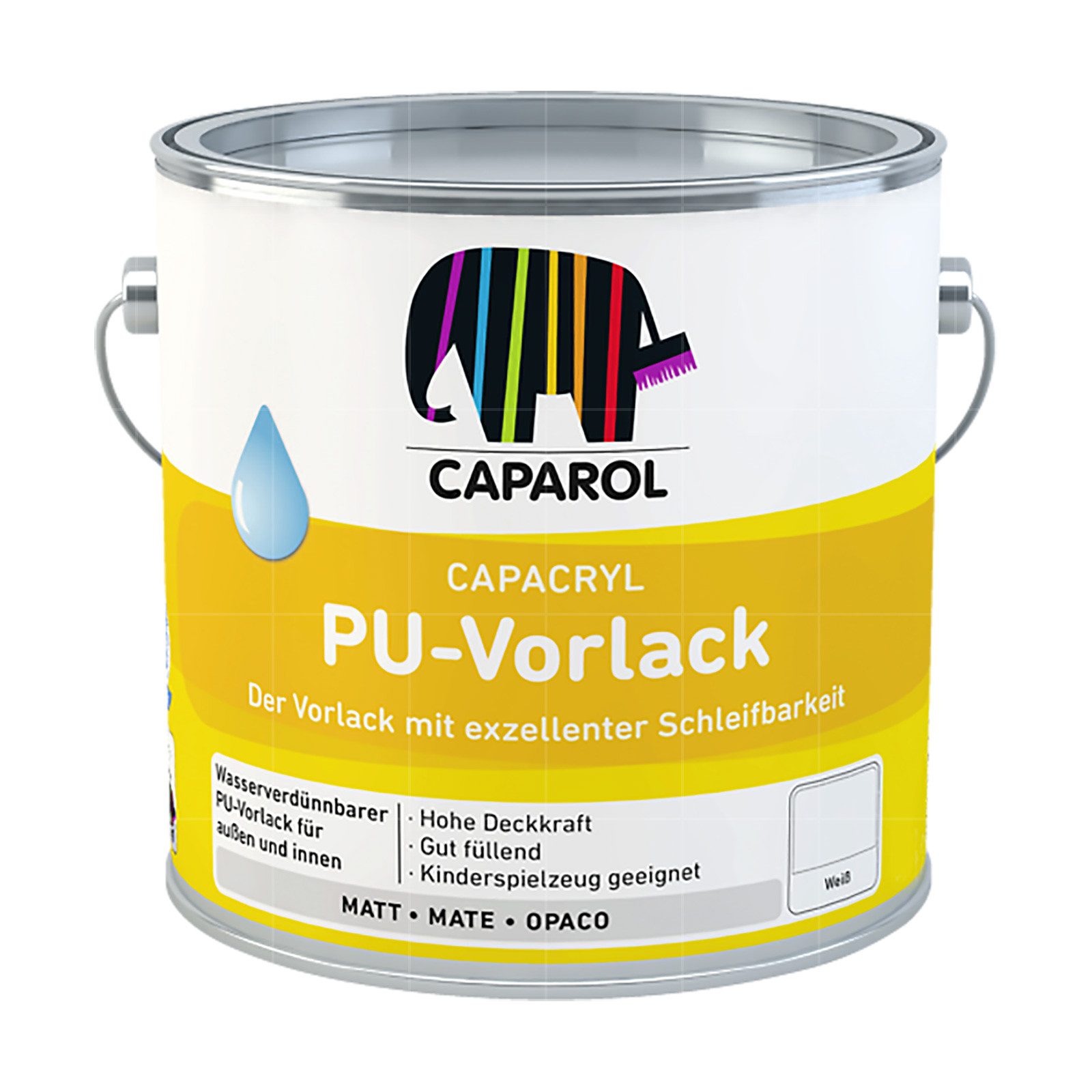 Caparol Weißlack CAPACRYL PU-VORLACK - 0.75 LTR (WEISS)